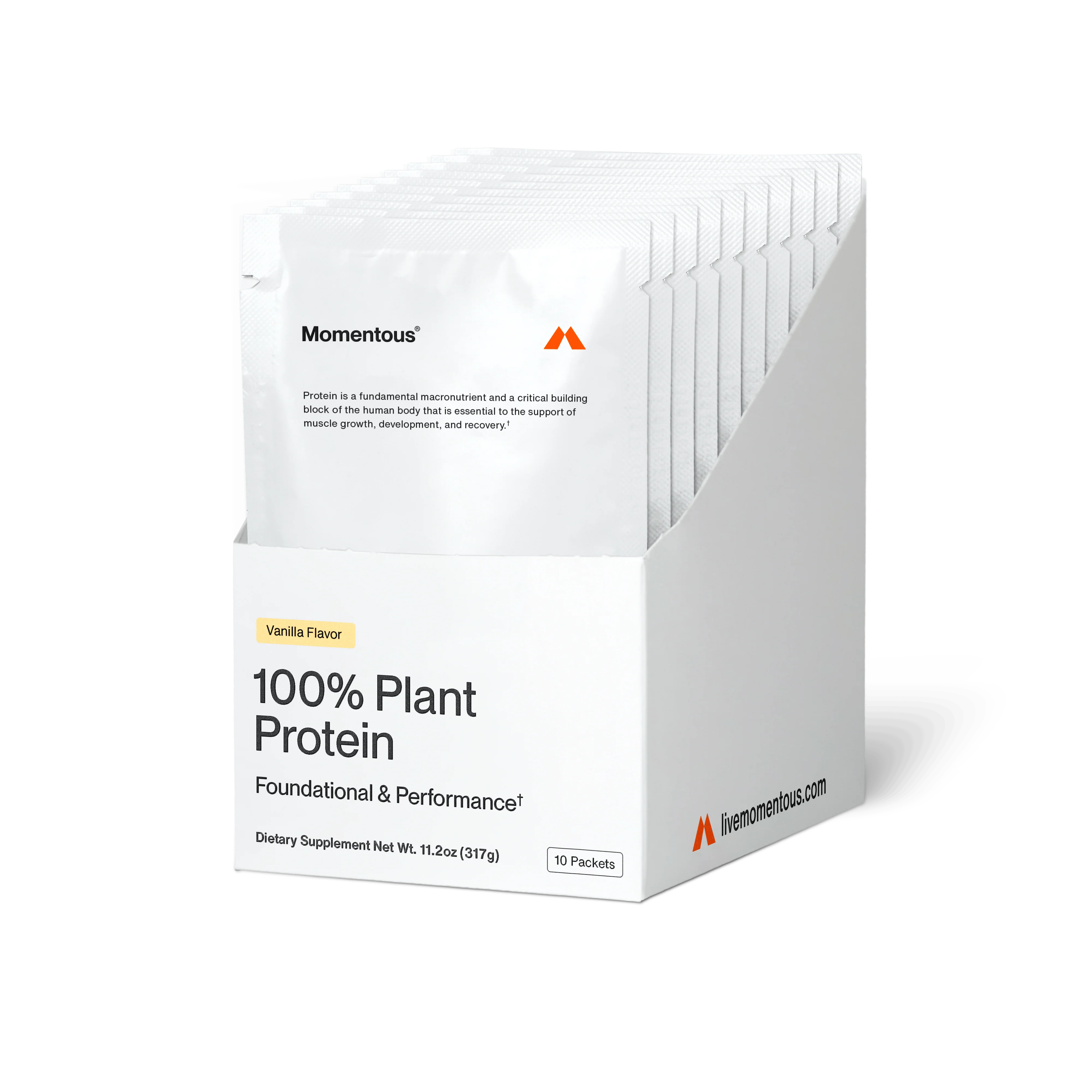 Momentous 100% Plant Protein 10-Travel Packs - Image 2