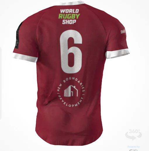 Alabama Rugby Foundation Red Match Jersey - Image 4