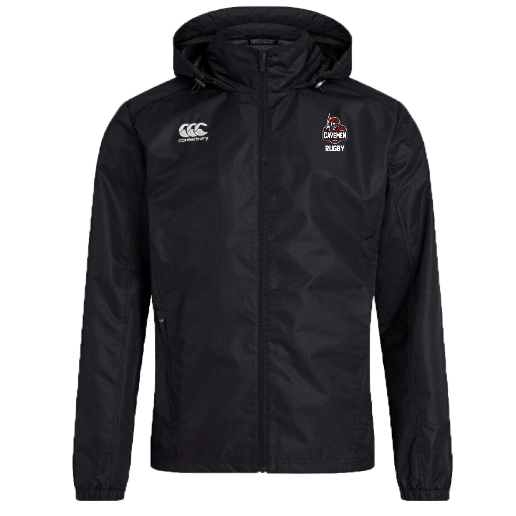 American Fork Cavemen Club Vaposhield Full Zip Rain Jacket by Canterbury