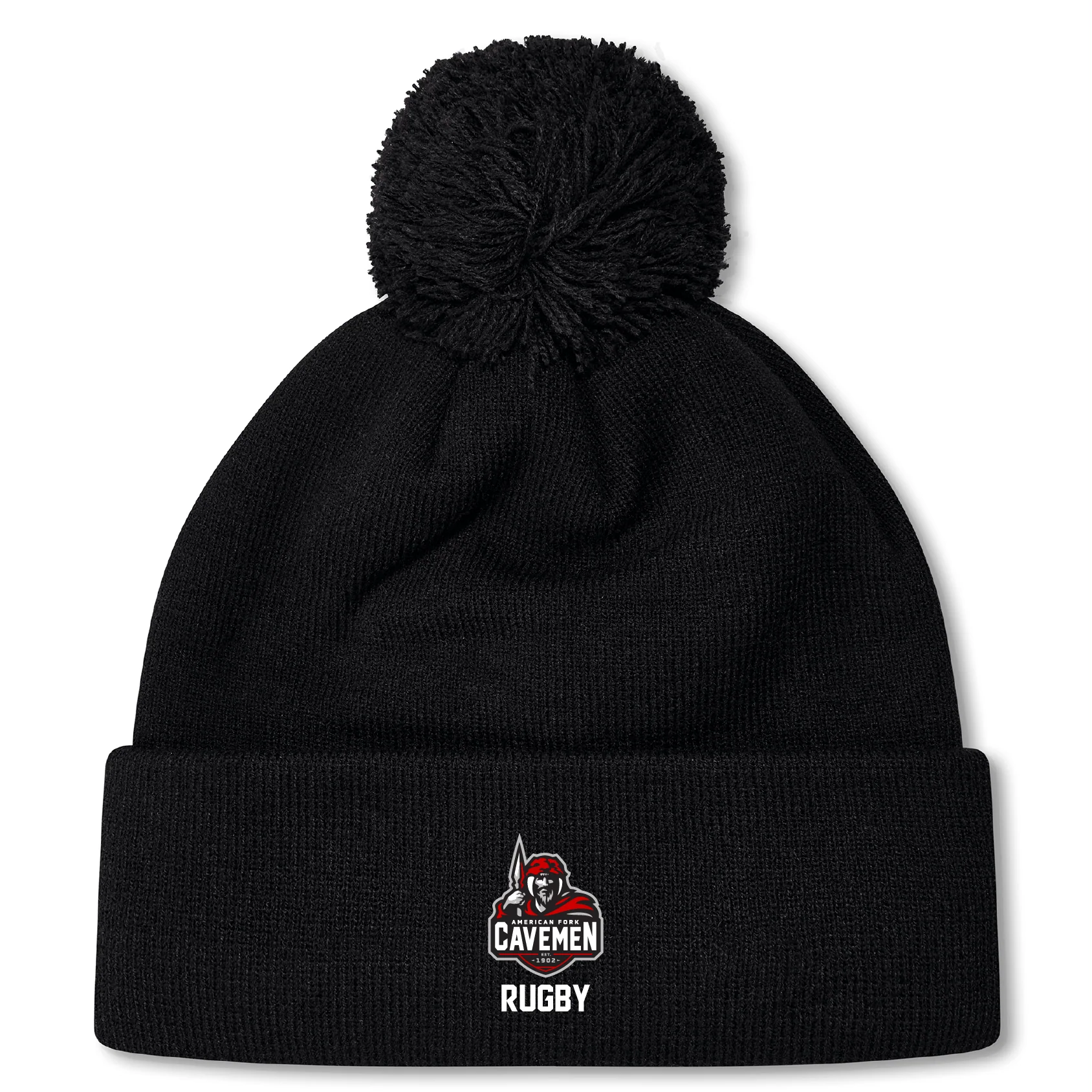 American Fork Cavemen Pom Pom Beanie by Canterbury