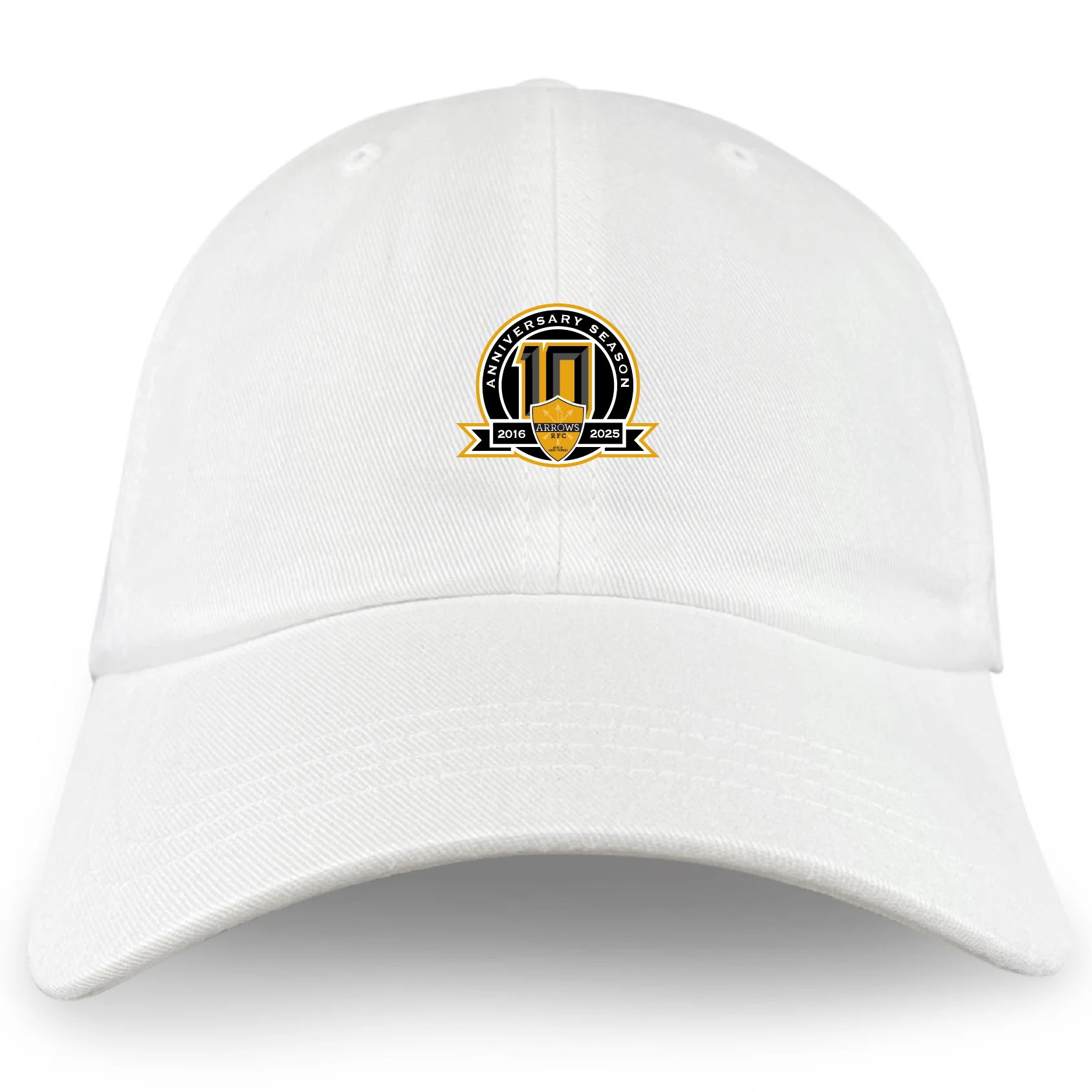 Arrows Rugby Club 10th Anniversary Adult Low-Profile Cotton Twill Dad Cap - Image 2