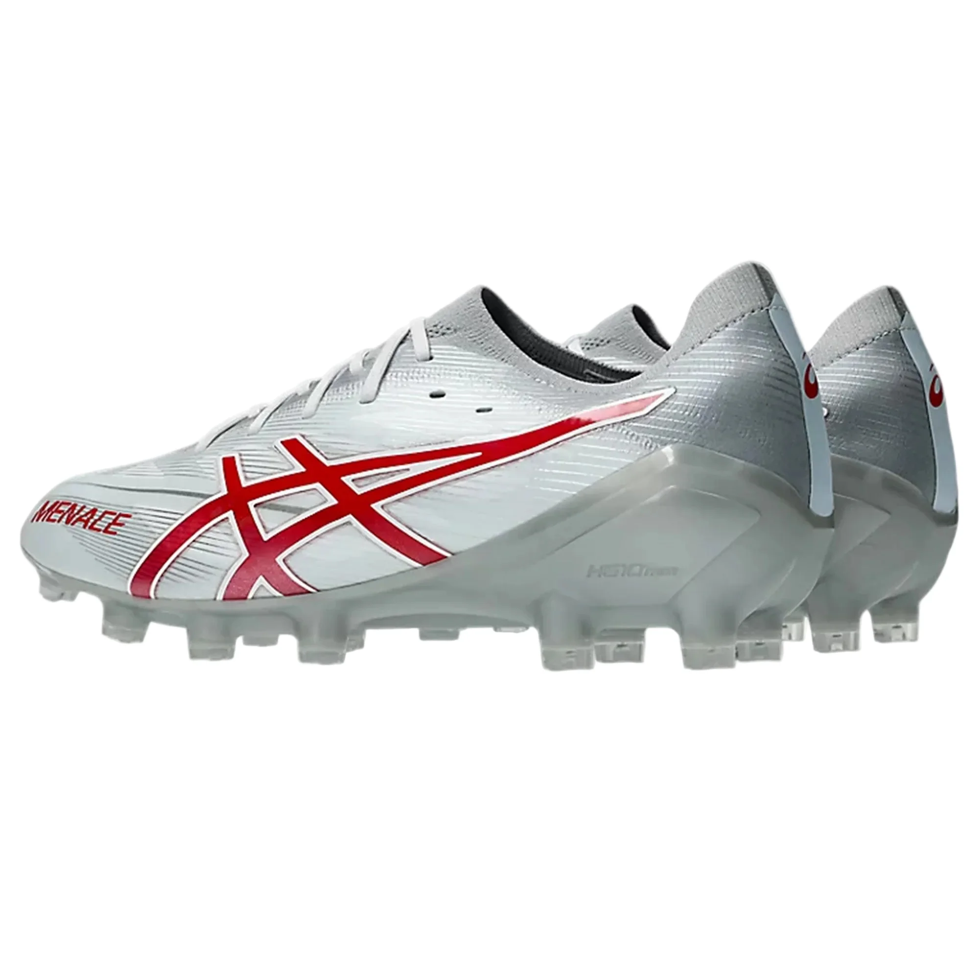 ASICS Menace 5 FG - White/Speed Red - Image 5