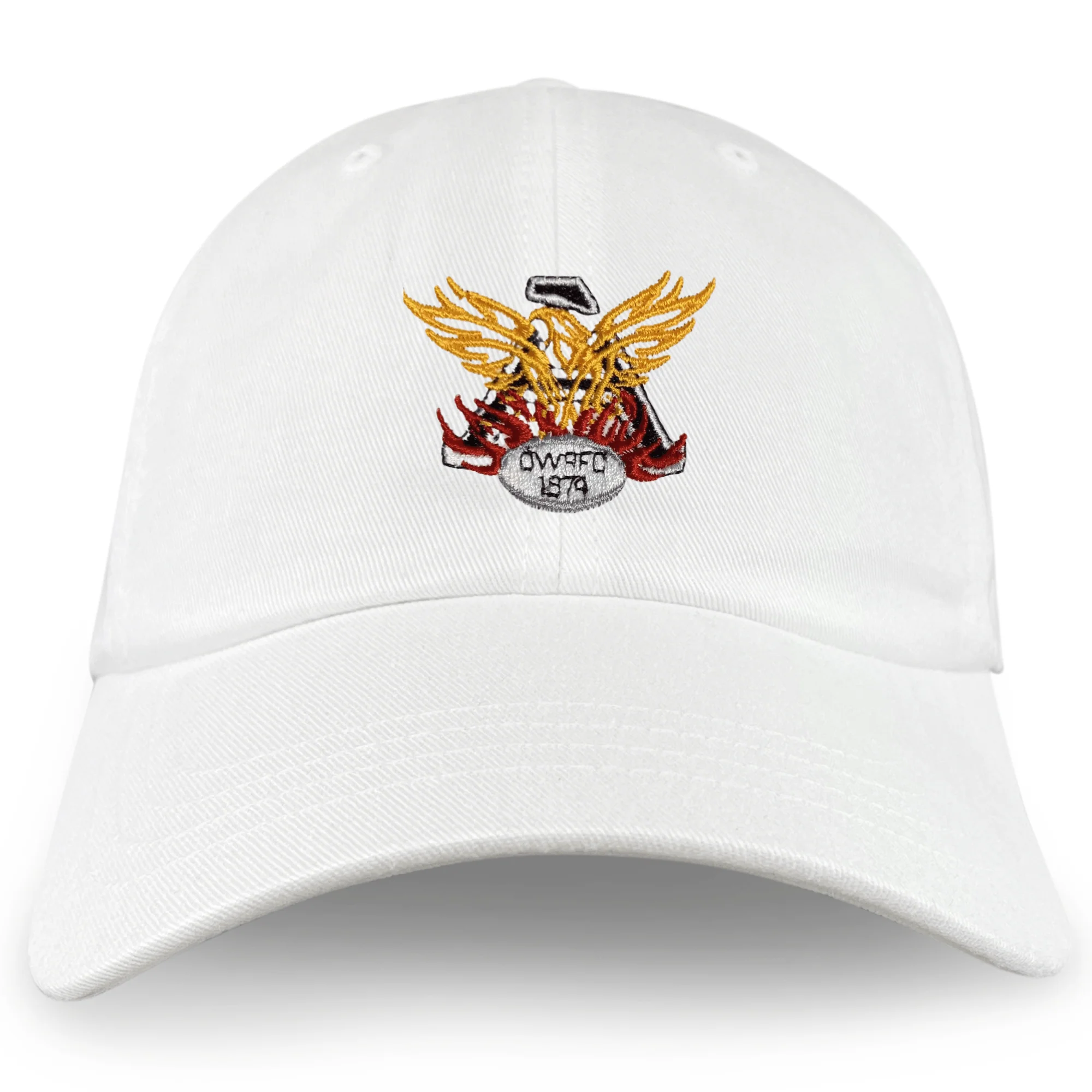 Atlanta Old White Rugby Adult Low-Profile Cotton Twill Dad Cap - Image 2