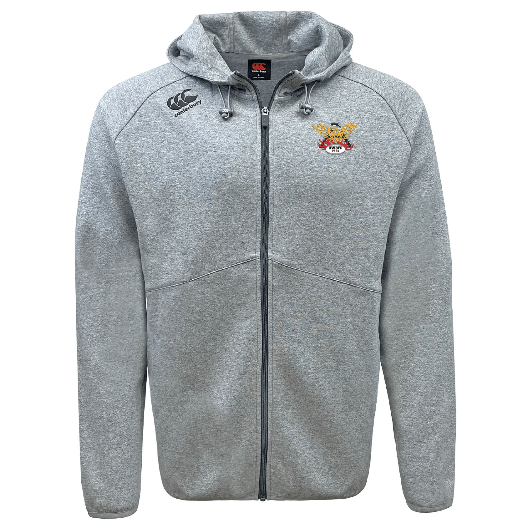 Atlanta Old White Rugby Tempo Vapodri Full-Zip Hoodie by Canterbury - Image 2