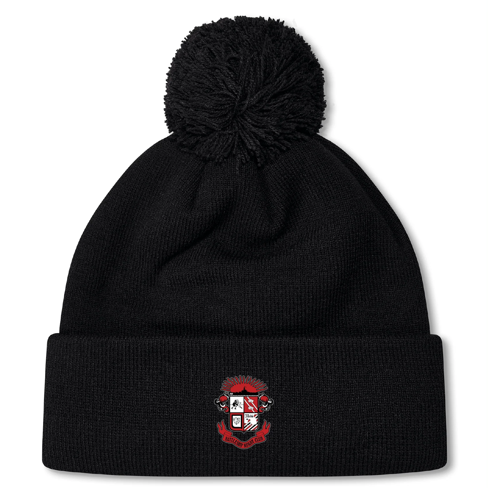 Battleship Rugby Club Pom Pom Beanie by Canterbury
