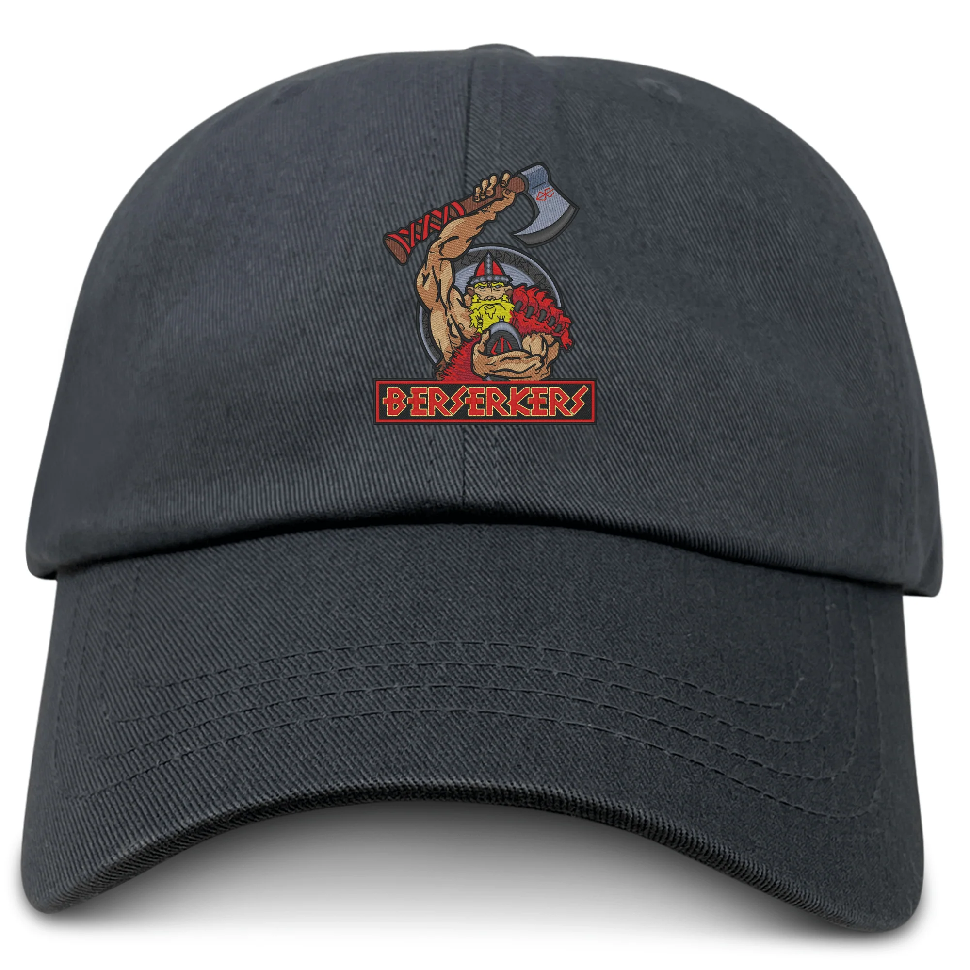 Berserkers Adult Low-Profile Cotton Twill Dad Cap - Image 2