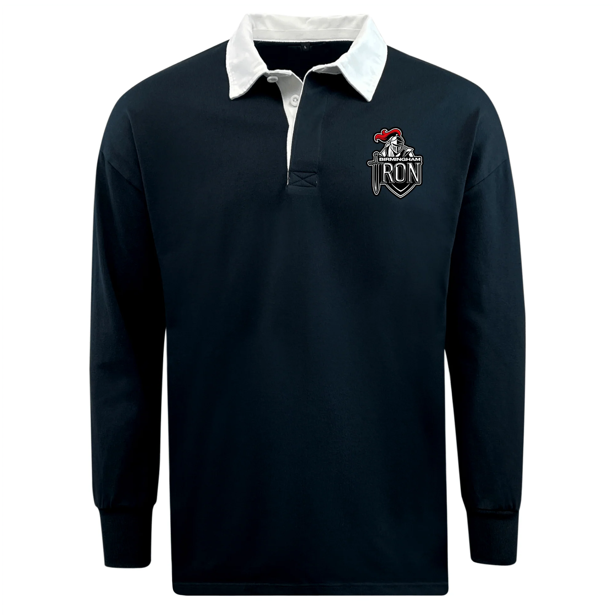 Birmingham Iron Women's Football Classic Long Sleeve Solid Rugby Jersey