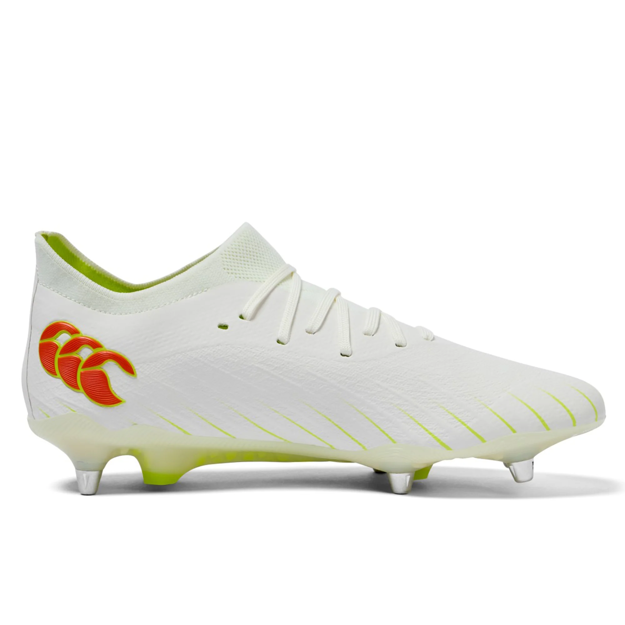 Canterbury Speed Falcon Elite SG - Snow White/Tangerine Tango - Image 2