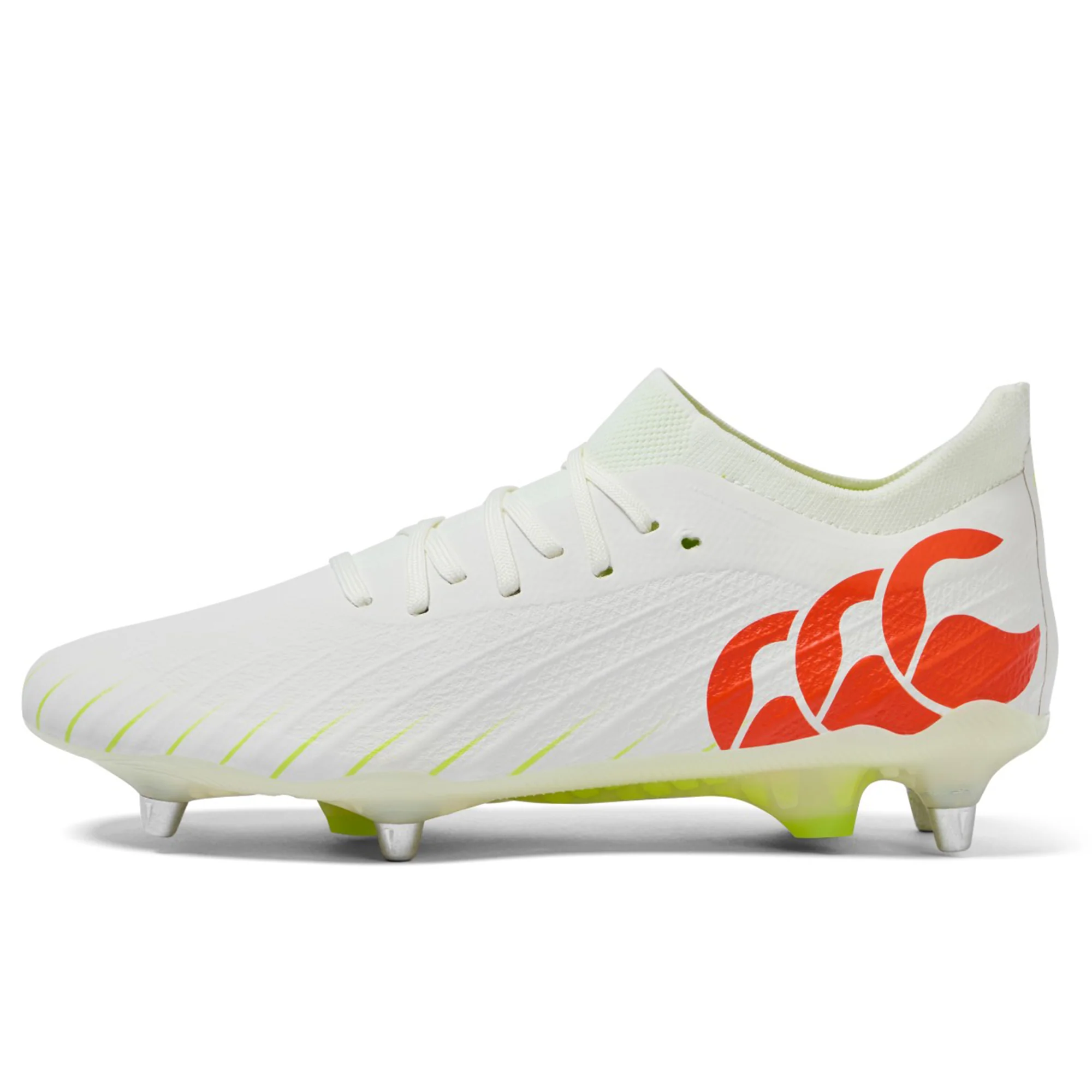 Canterbury Speed Falcon Elite SG - Snow White/Tangerine Tango - Image 3