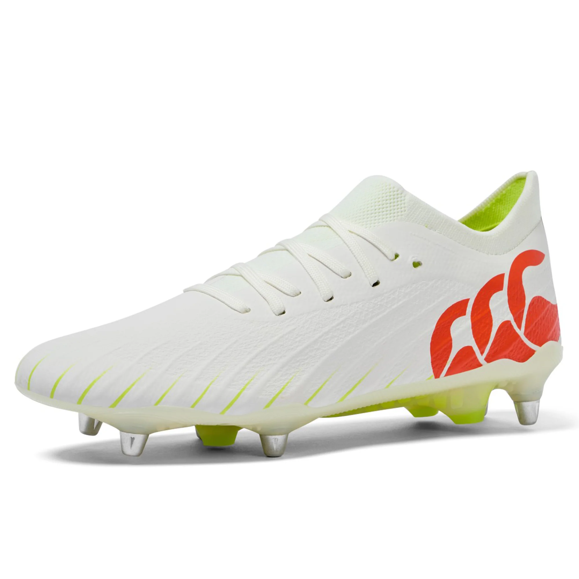 Canterbury Speed Falcon Elite SG - Snow White/Tangerine Tango - Image 4