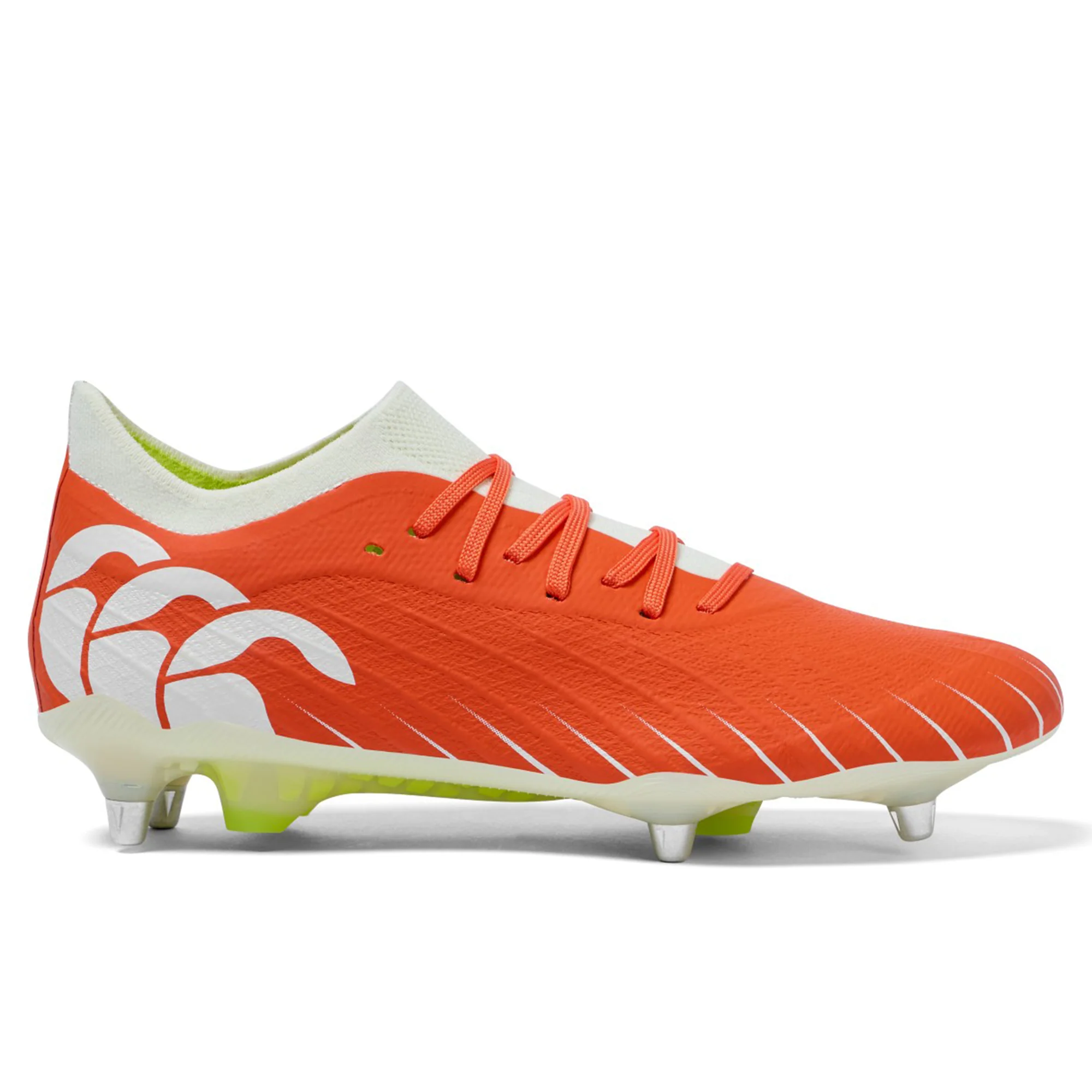 Canterbury Speed Falcon Elite SG - Tangerine Tango/Snow White - Image 2