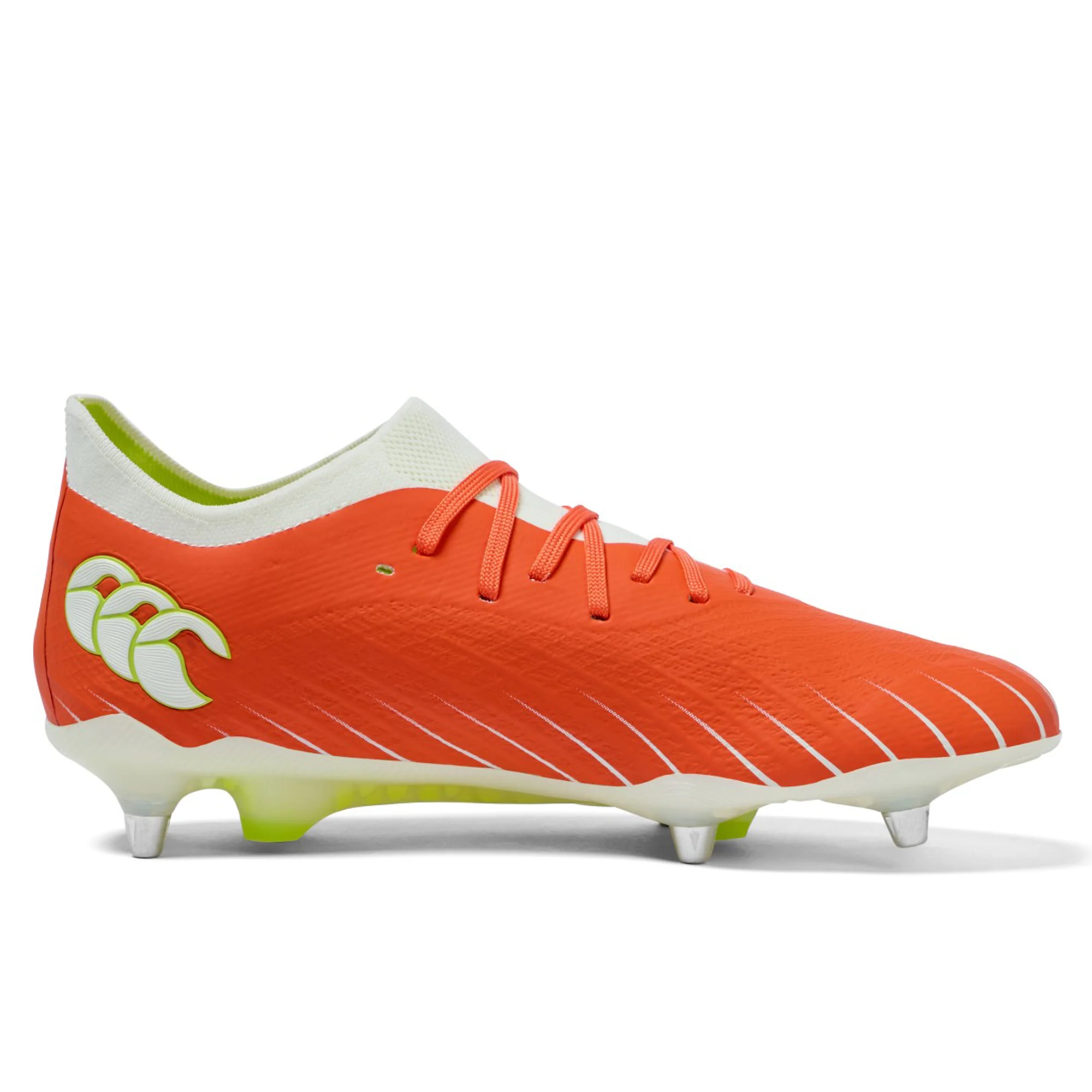Canterbury Speed Falcon Elite SG - Tangerine Tango/Snow White - Image 4