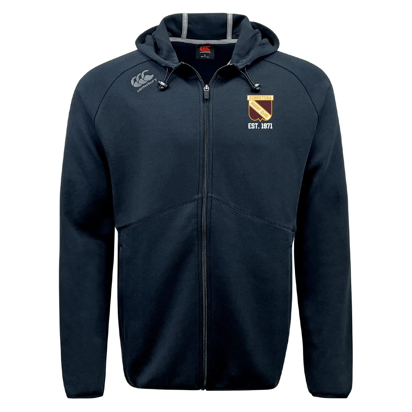 Conestoga Rugby Tempo Vapodri Full-Zip Hoodie by Canterbury