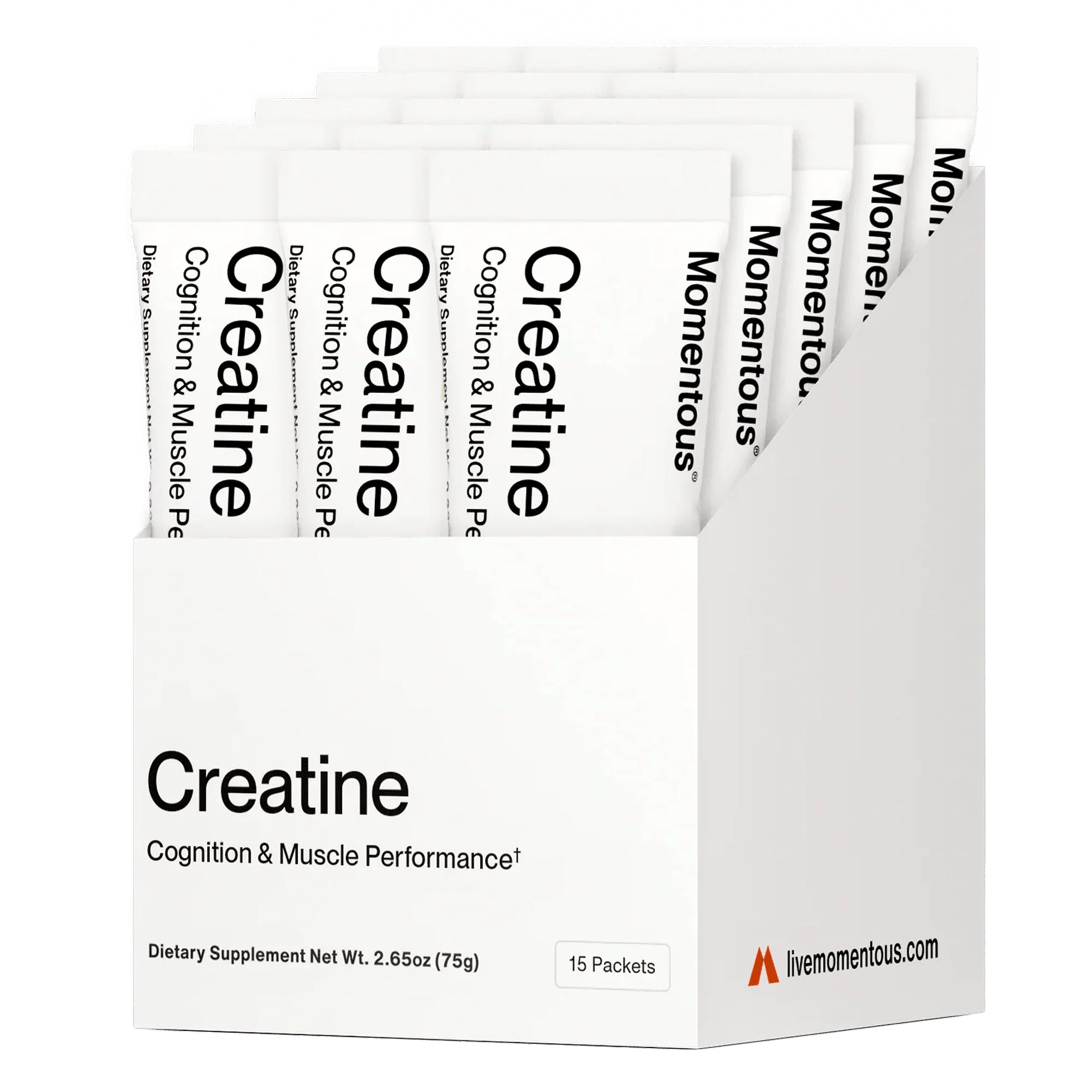 Momentous CREATINE - CREAPURE - Unflavored 15 Travel Packs