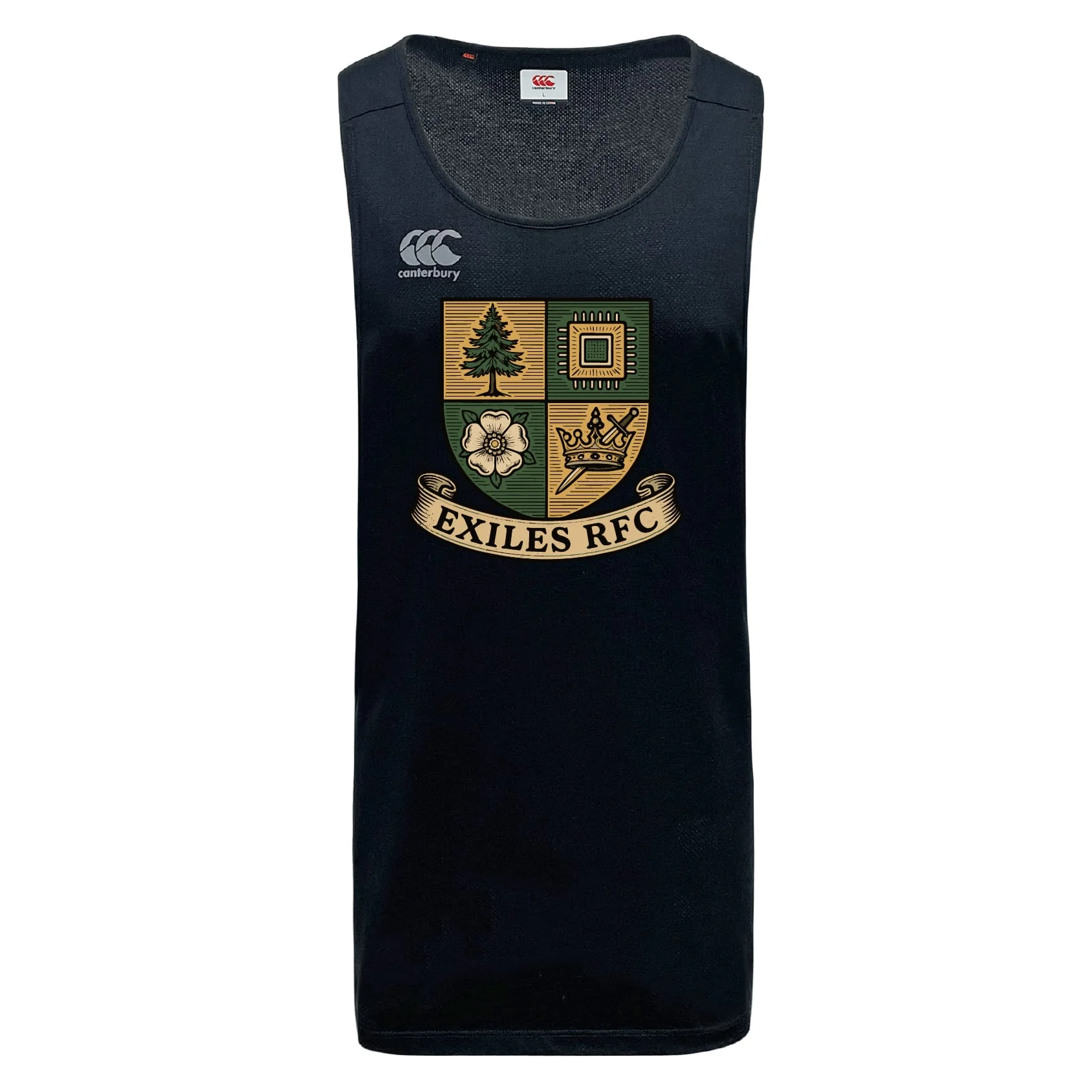 Exiles Rugby Football Club Tempo Vapodri Singlet by Canterbury