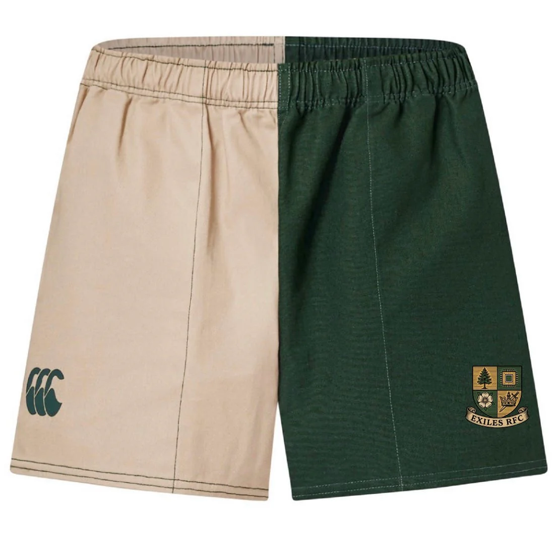 Exiles Rugby Fundamental Harlequin Drill Short by Canterbury