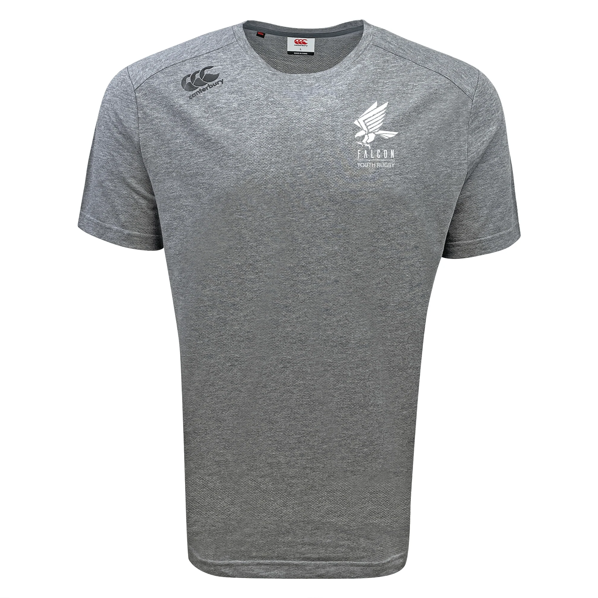 Falcon Youth Rugby Embroidered Tempo Vapodri T-Shirt by Canterbury - Image 2