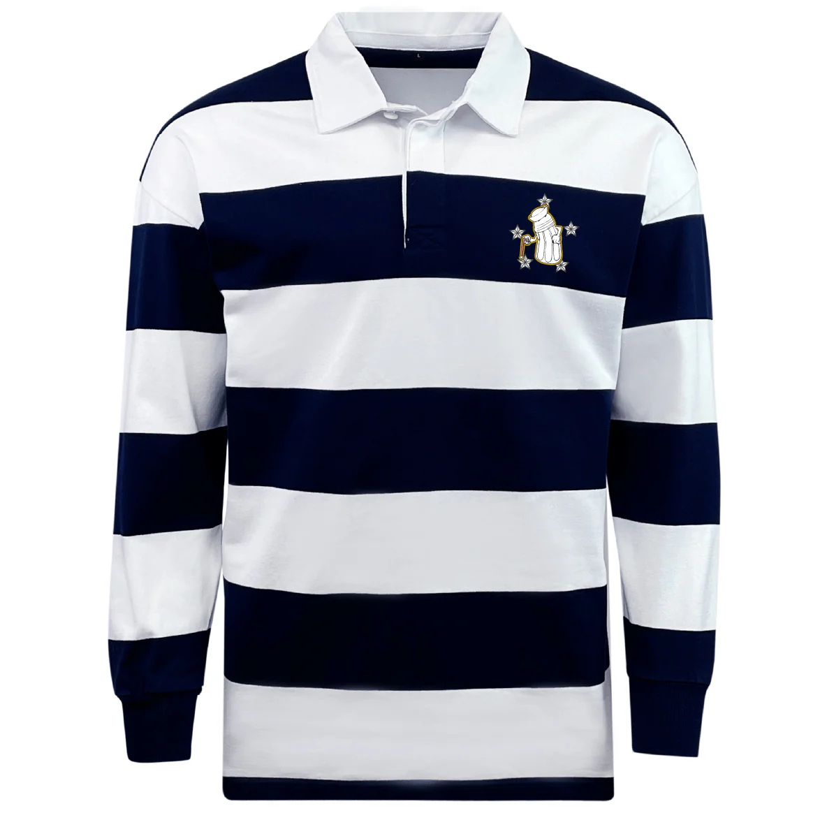 Five Star Rugby Classic Long Sleeve Hooped Rugby Jersey - Image 2