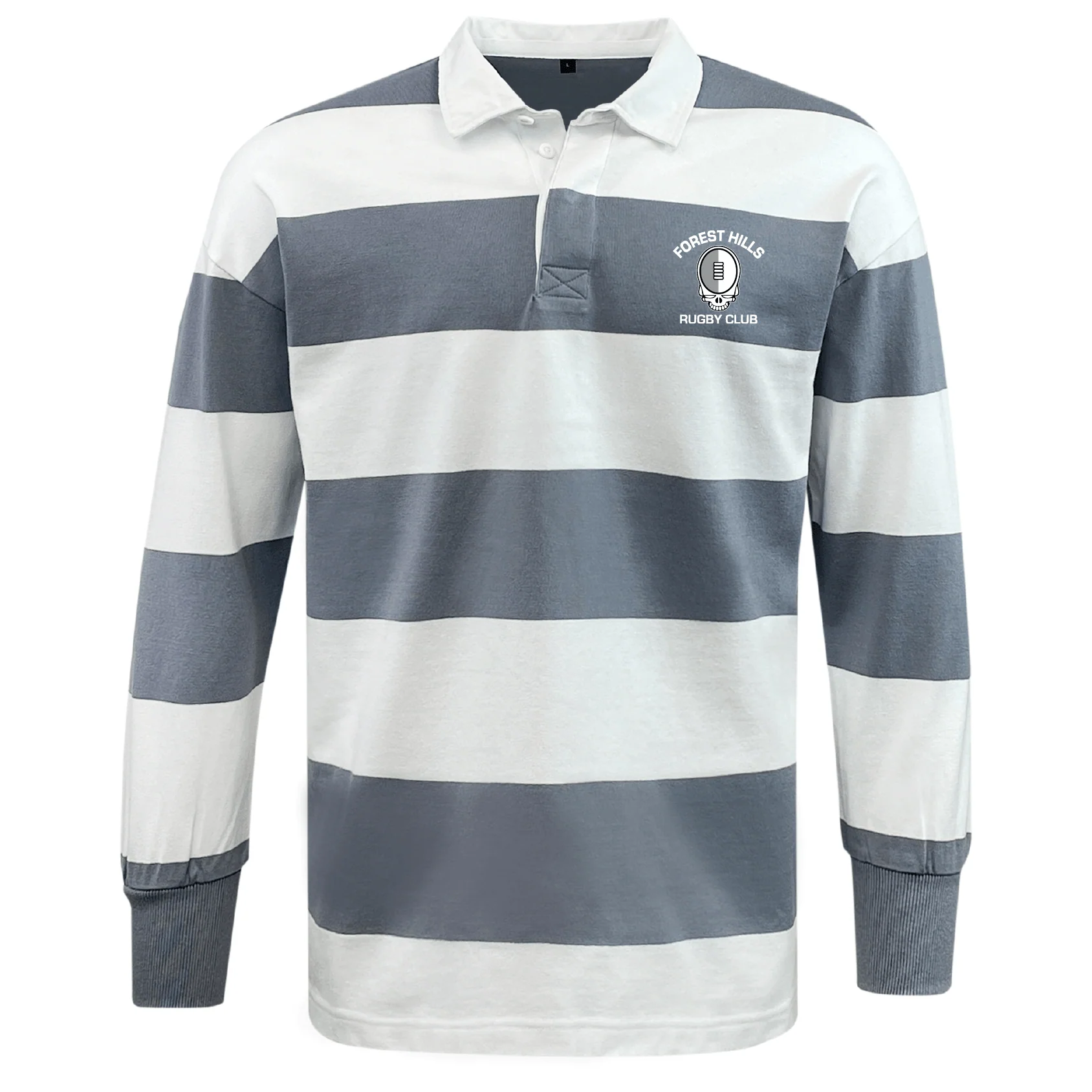 Forest Hills Rugby Classic Long Sleeve Hooped Rugby Jersey