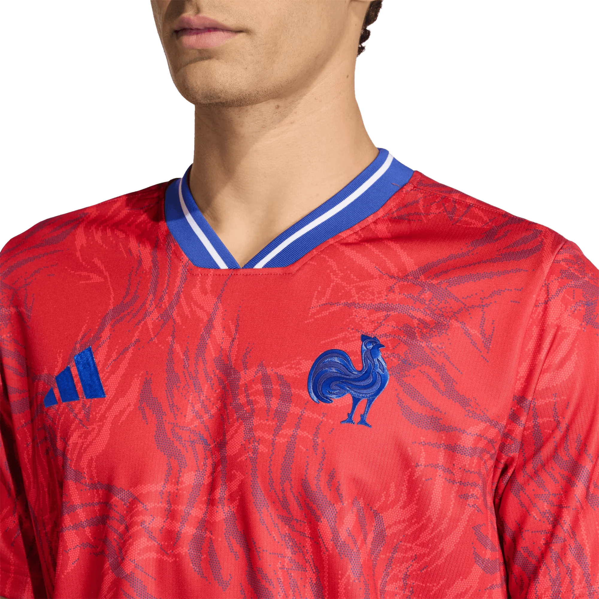 France Rugby Prematch Jersey by adidas - Image 3