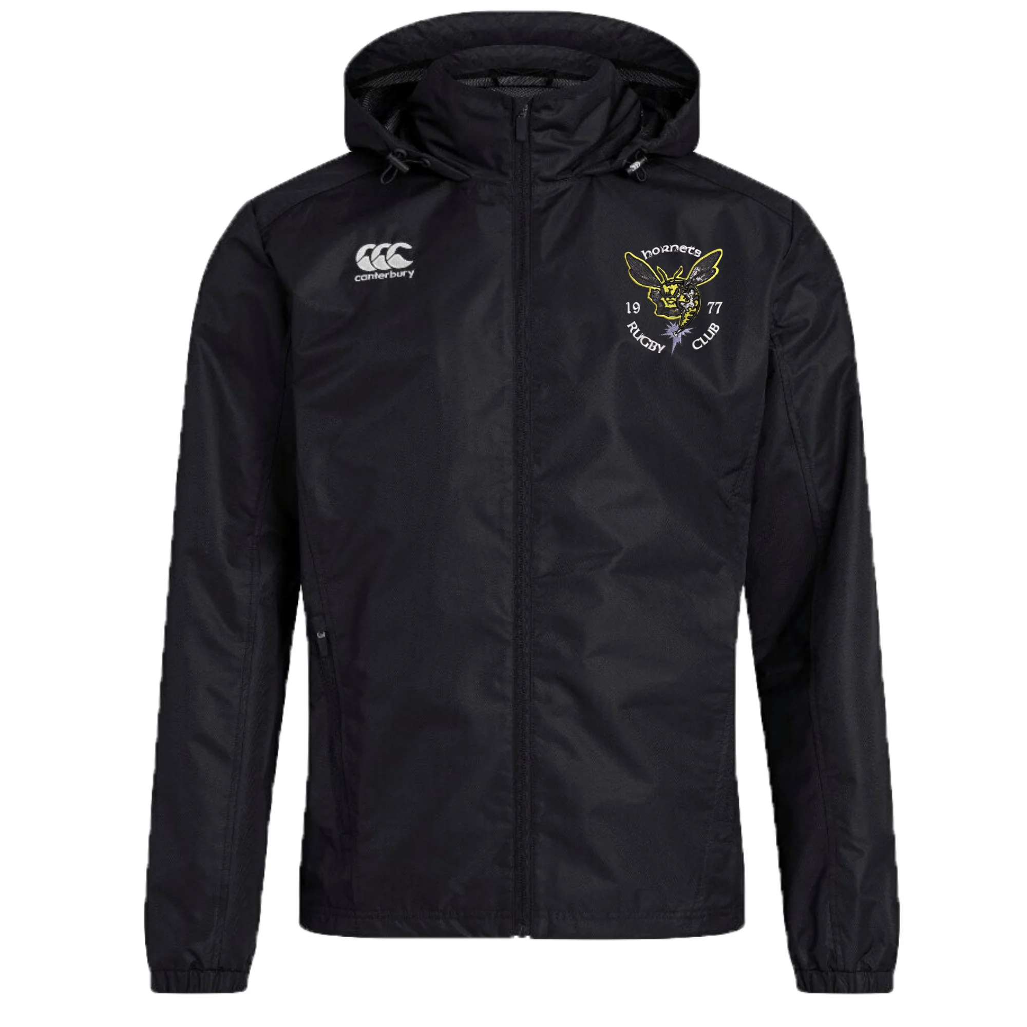 Hornets Rugby Club 1977 Club Vaposhield Full Zip Rain Jacket by Canterbury