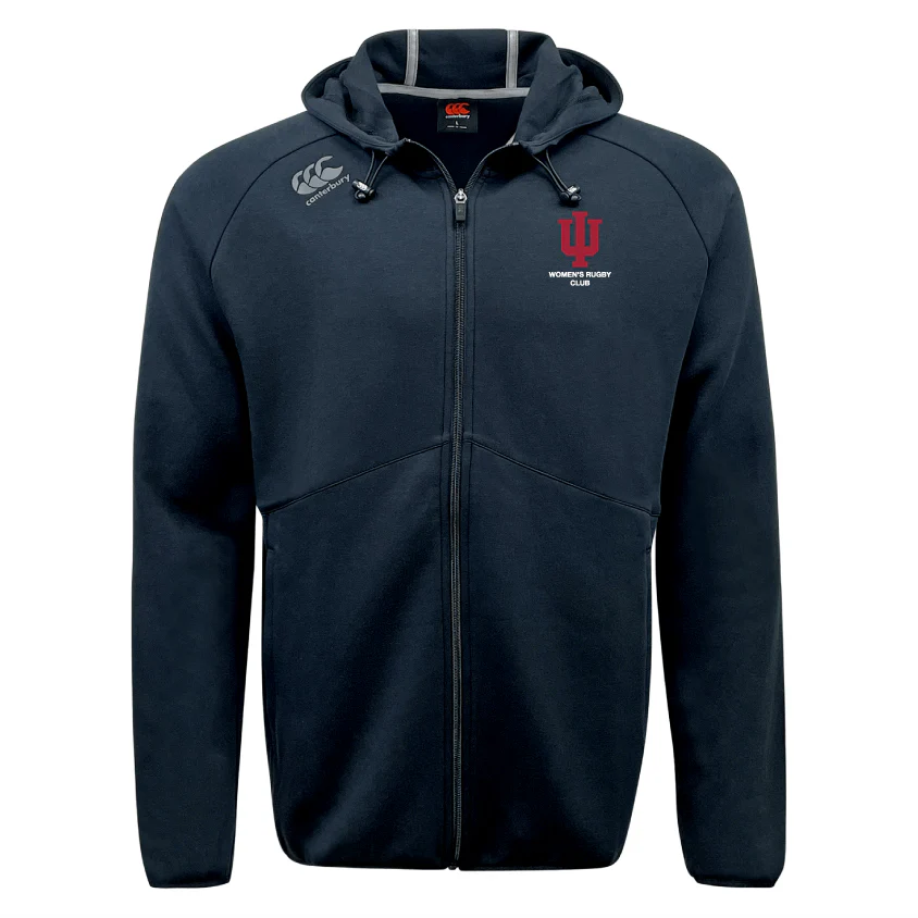 Indiana University Women Tempo Vapodri Full-Zip Hoodie by Canterbury - Image 2