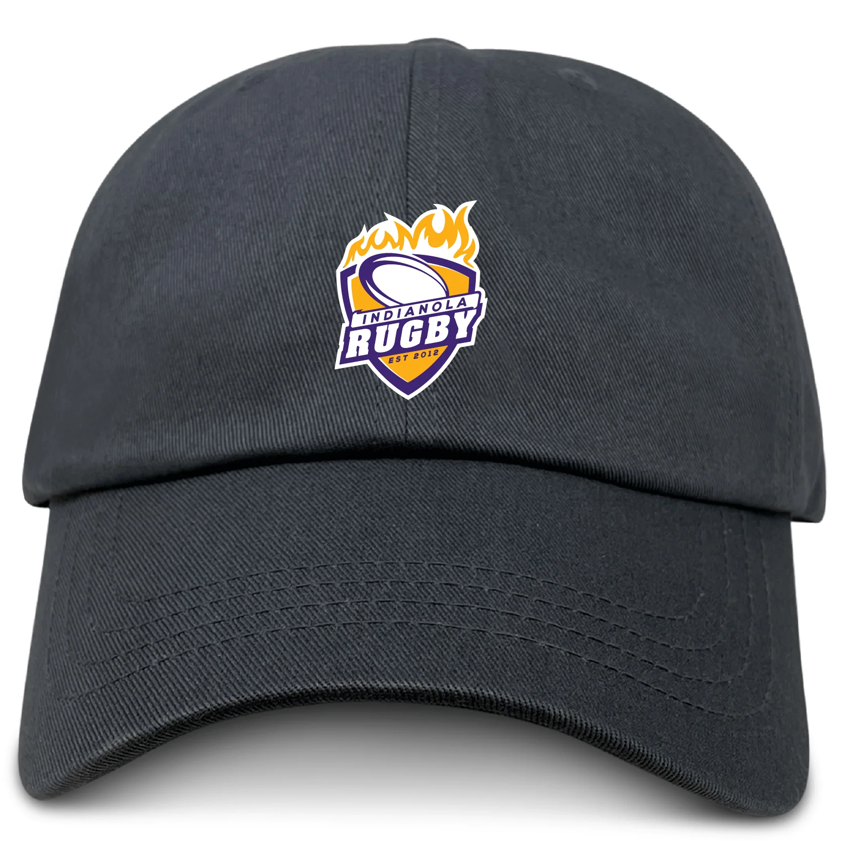 Indianola Rugby Adult Low-Profile Cotton Twill Dad Cap - Image 2