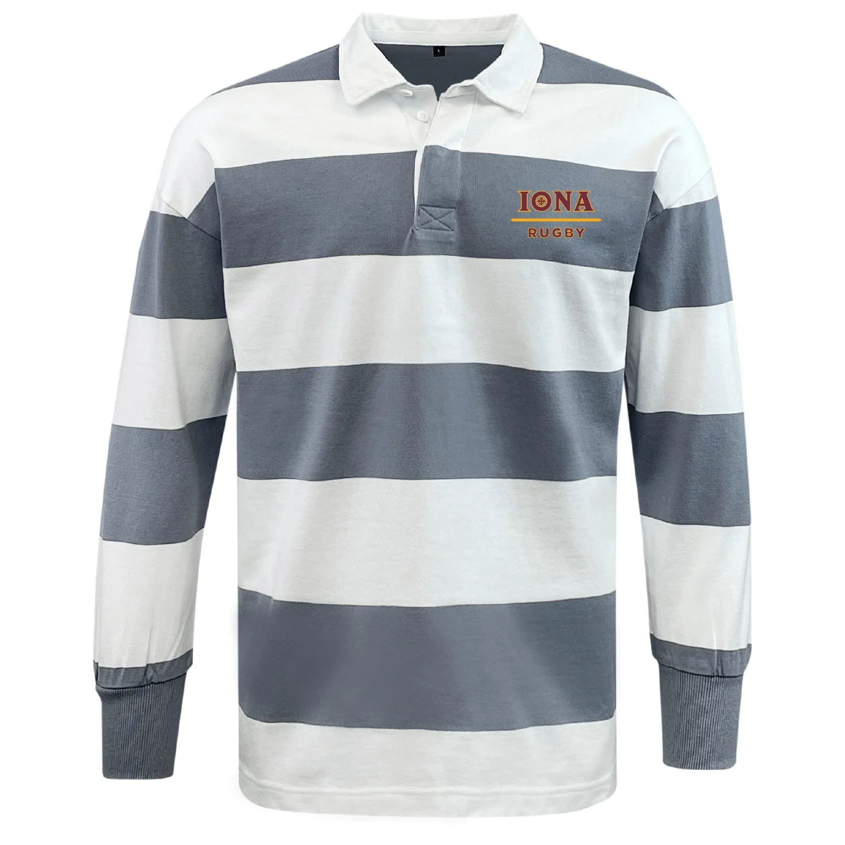 Iona College Classic Long Sleeve Hooped Rugby Jersey