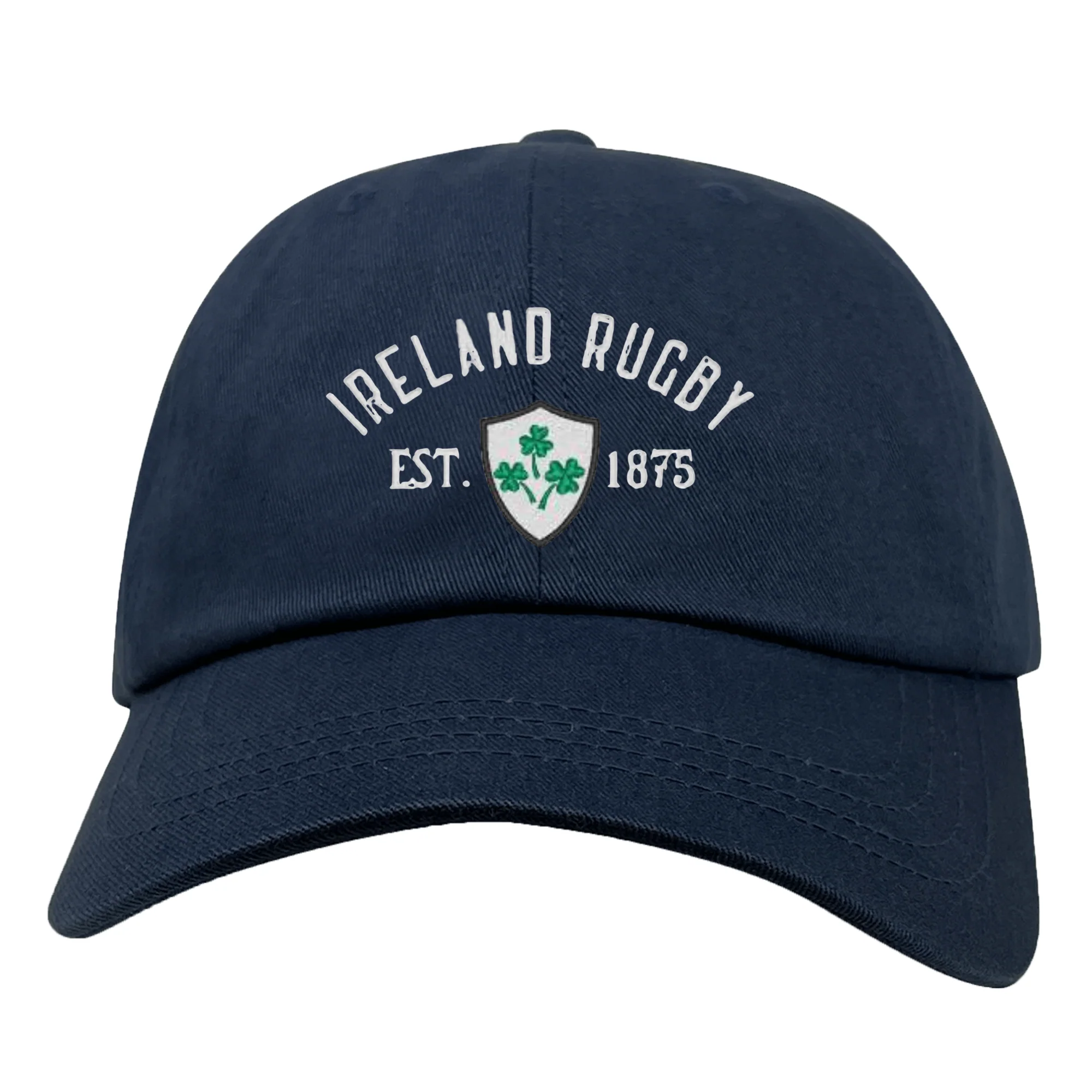 Ireland Rugby 1875 White Logo Dad Cap - Image 3