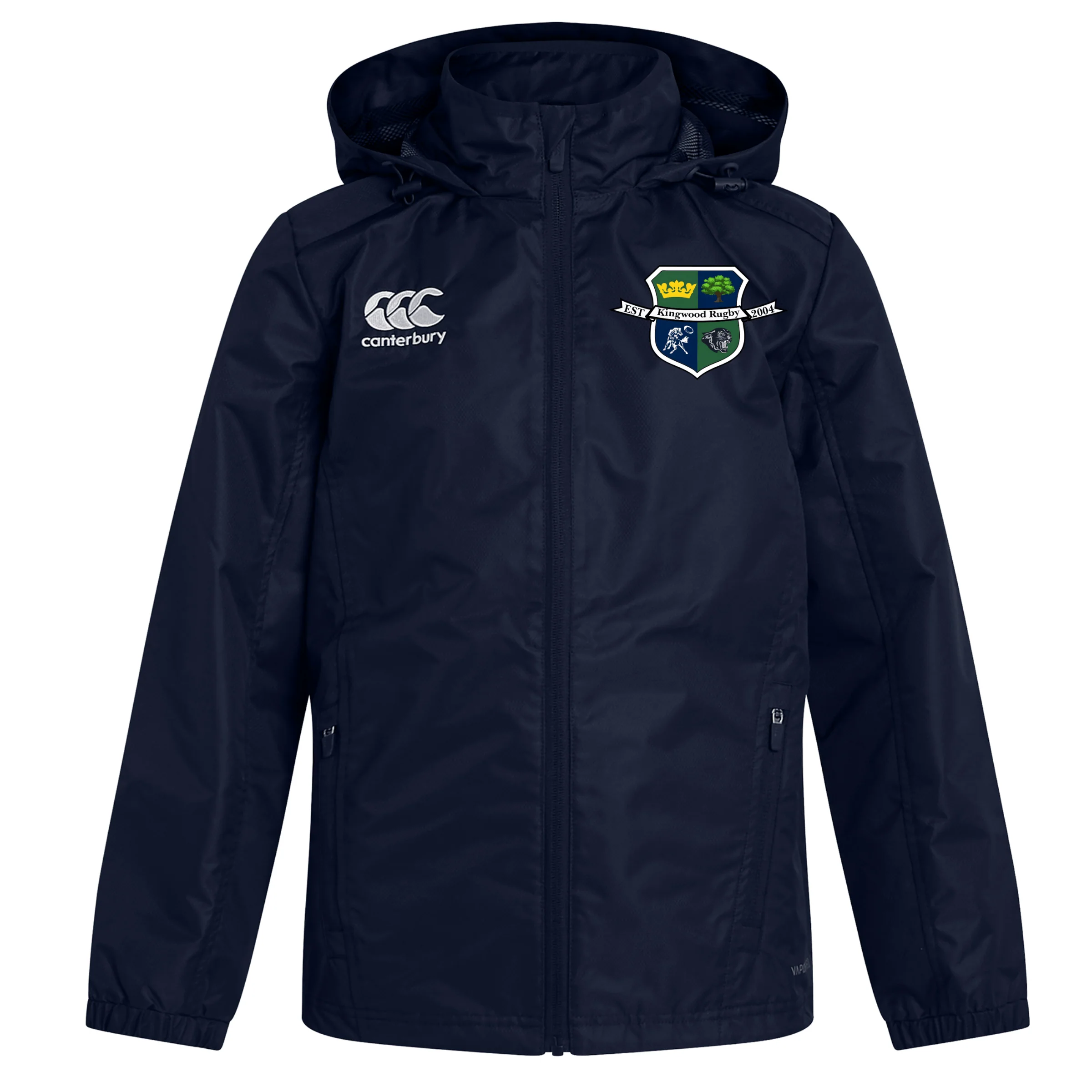 Kingwood Rugby Club Vaposhield Full Zip Rain Jacket by Canterbury