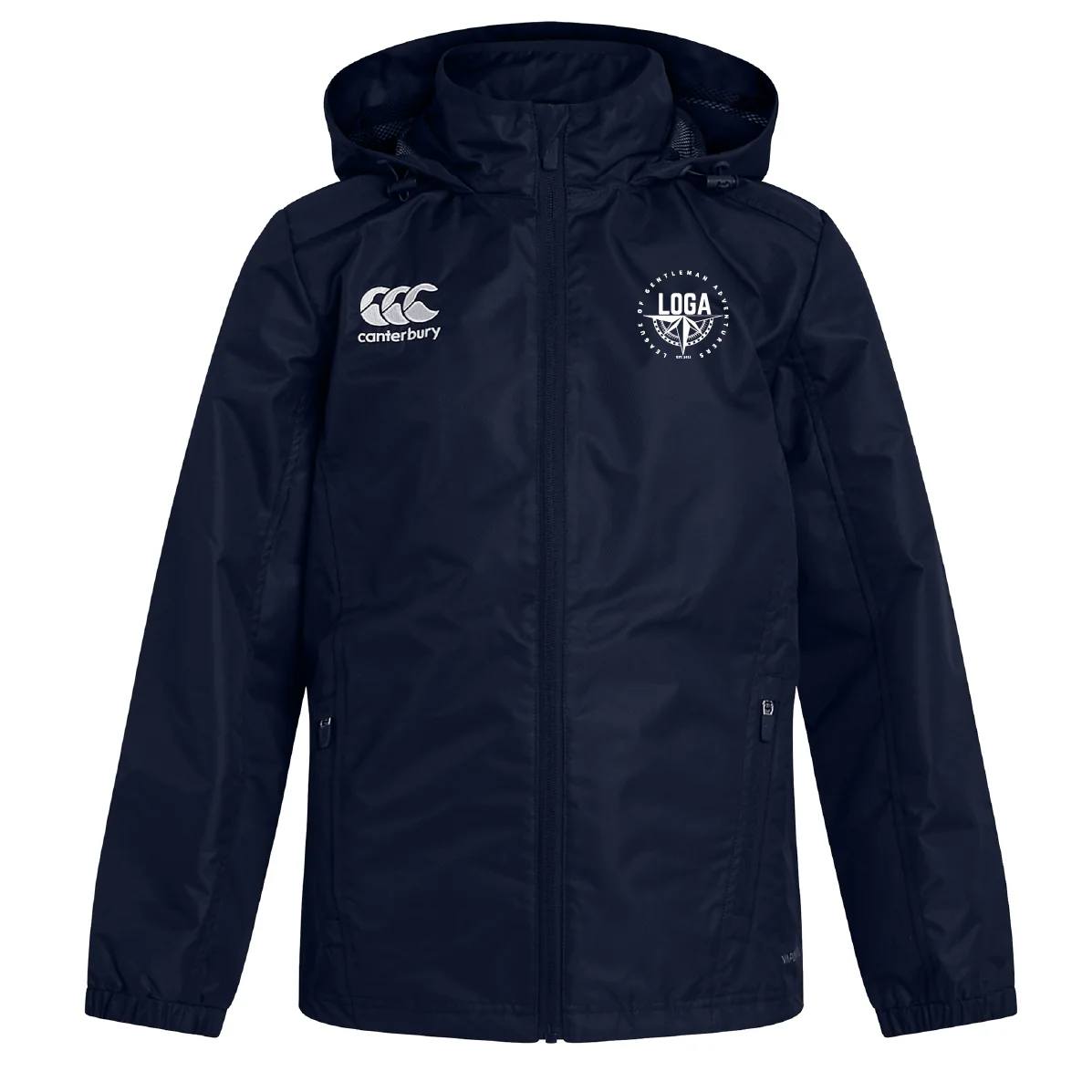 League of Gentleman Adventurers Club Vaposhield Full Zip Rain Jacket by Canterbury