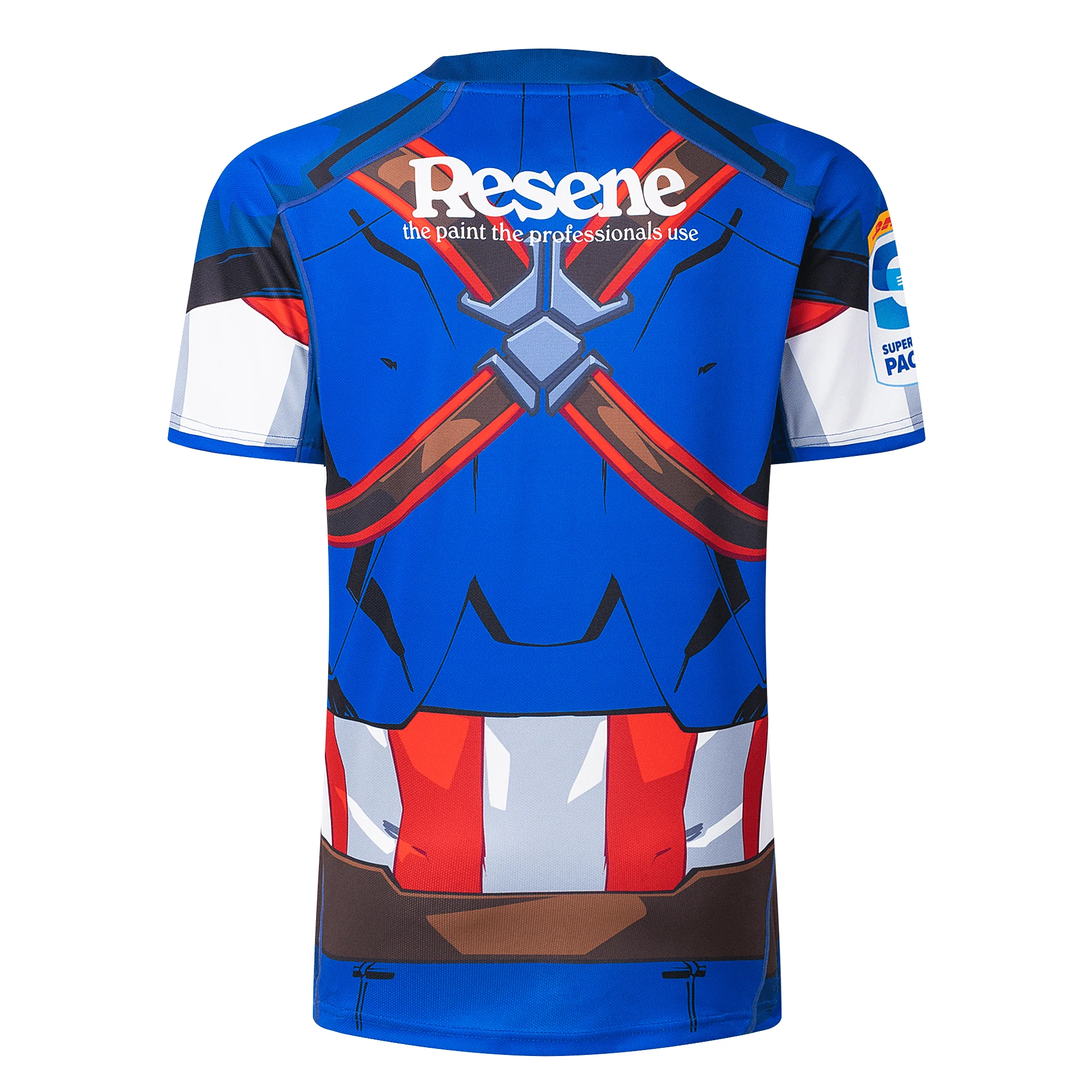Limited Edition Hurricanes Super Rugby Marvel Collection Captain America Jersey by Classic Sportswear - Image 2