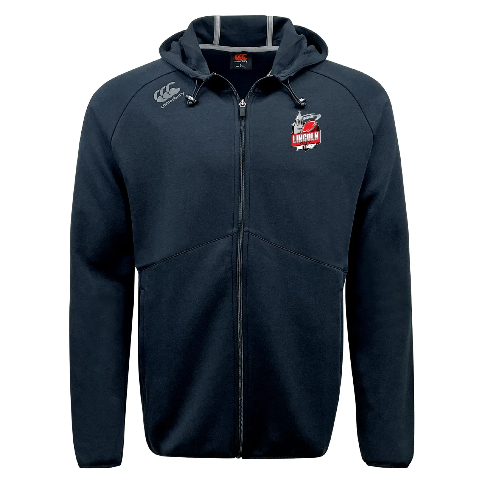 Lincoln City Youth Rugby Tempo Vapodri Full-Zip Hoodie by Canterbury