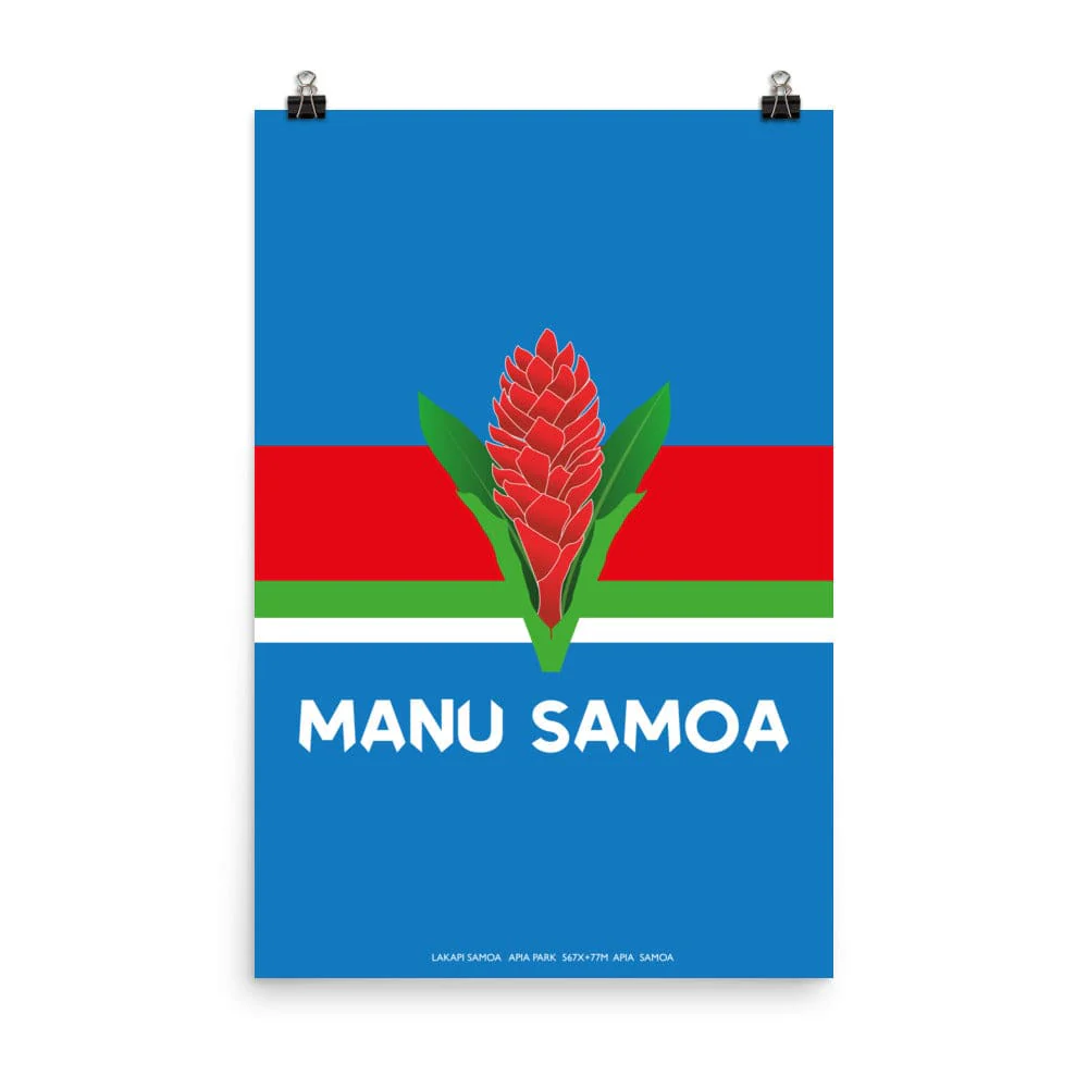 Manu Samoa Rugby Tradition Poster