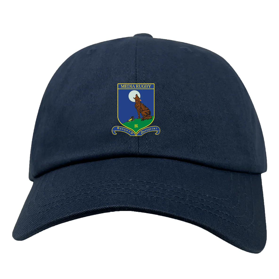 Media Rugby Adult Low-Profile Cotton Twill Dad Cap - Image 2