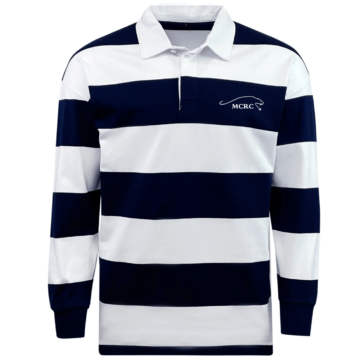 Middlebury College Rugby Classic Long Sleeve Hooped Rugby Jersey - Image 2