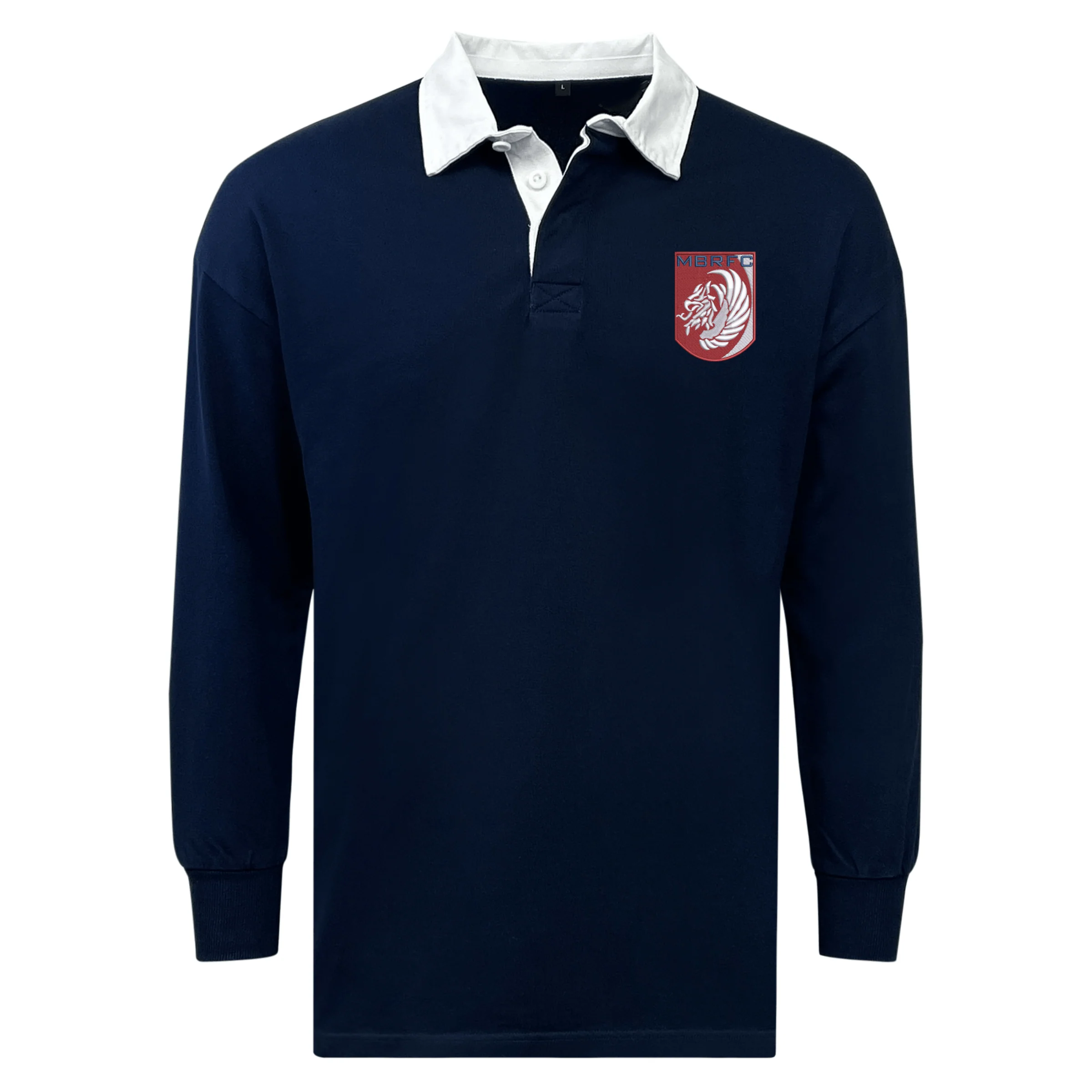 Montgomery Bucks Griffins Classic Long Sleeve Solid Rugby Jersey