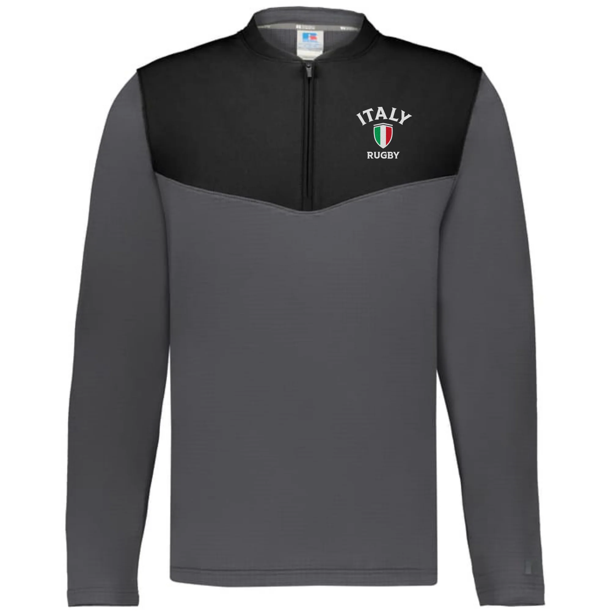 Nations of Rugby Italy Sideline Grid 1/4 Zip Pullover - Image 4