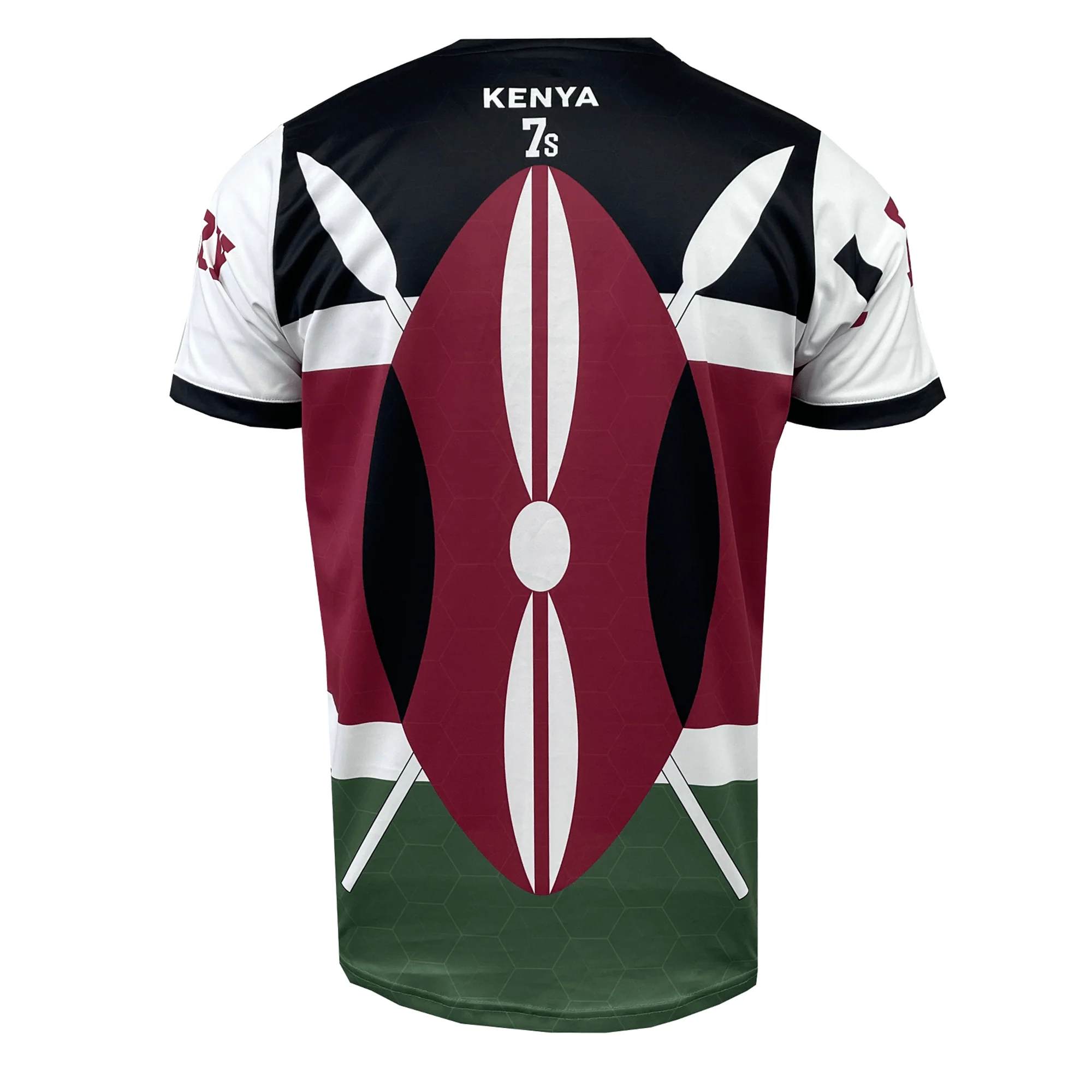 Nations of Rugby Kenya Sevens Rugby Flag Jersey - Image 2