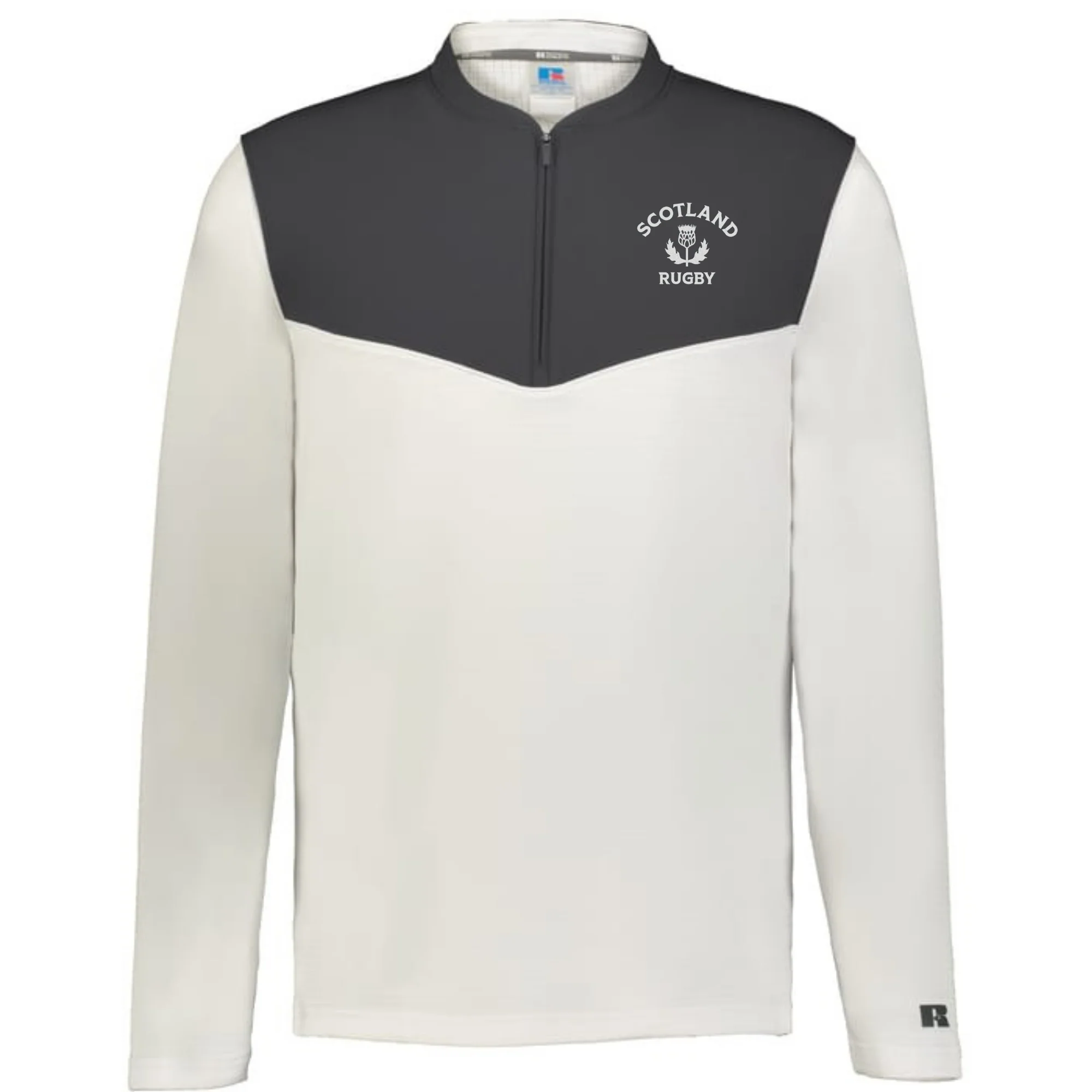 Nations of Rugby Scotland Sideline Grid 1/4 Zip Pullover - Image 4