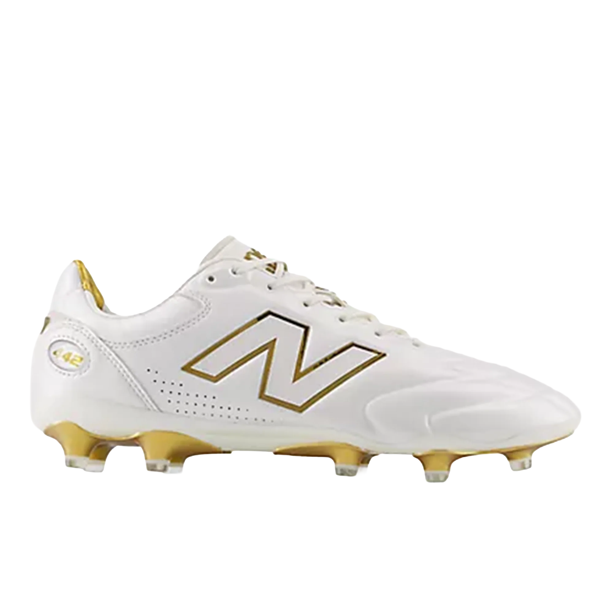 New Balance 442 Elite FG v3 - Sea Salt/Gold Metallic - Image 2
