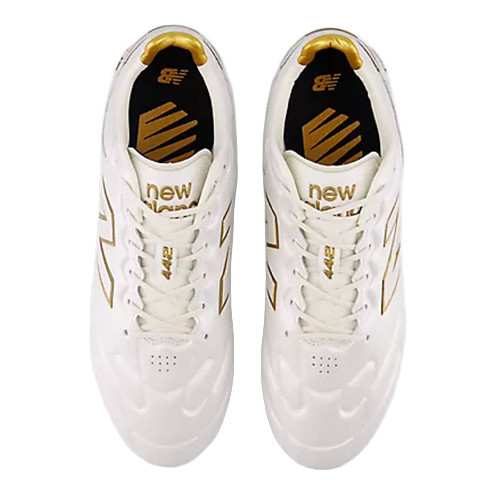 New Balance 442 Elite FG v3 - Sea Salt/Gold Metallic - Image 4
