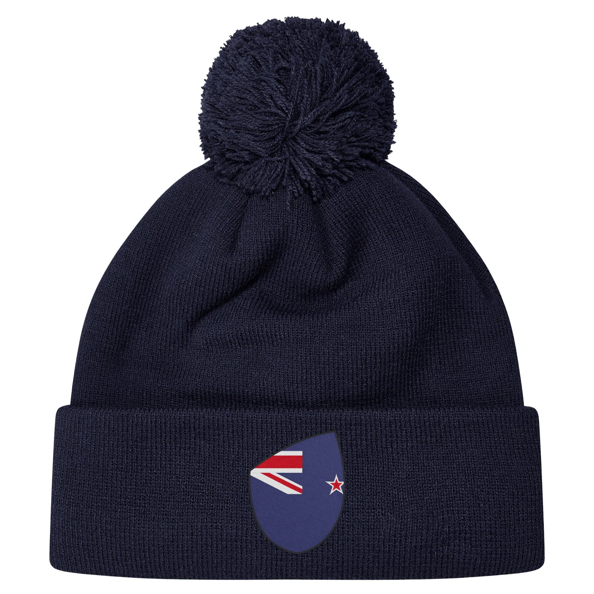 New Zealand Shield Pom Pom Beanie - Image 3