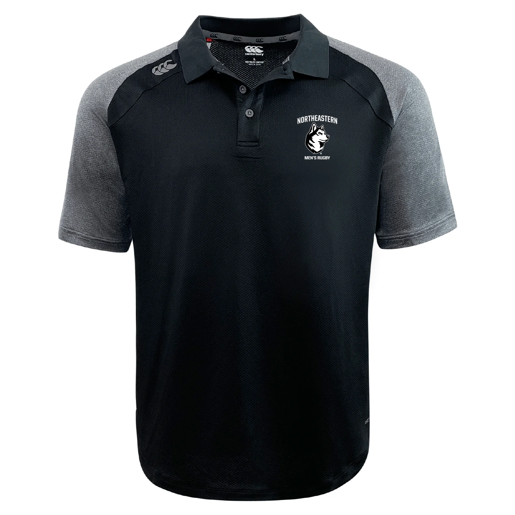 Northeastern University Men's Rugby Elite Polo by Canterbury