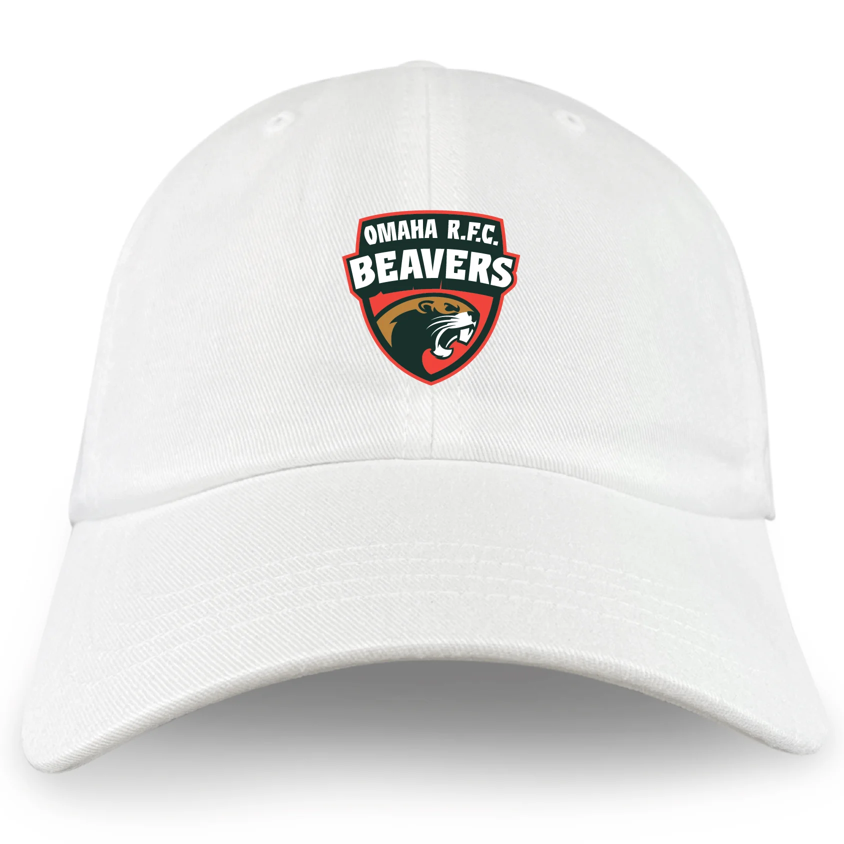 Omaha Beavers RFC Adult Low-Profile Cotton Twill Dad Cap - Image 2