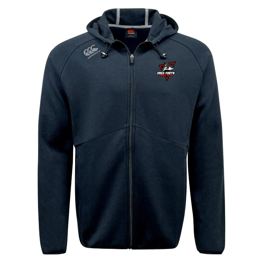Orca Youth Tempo Vapodri Full-Zip Hoodie by Canterbury