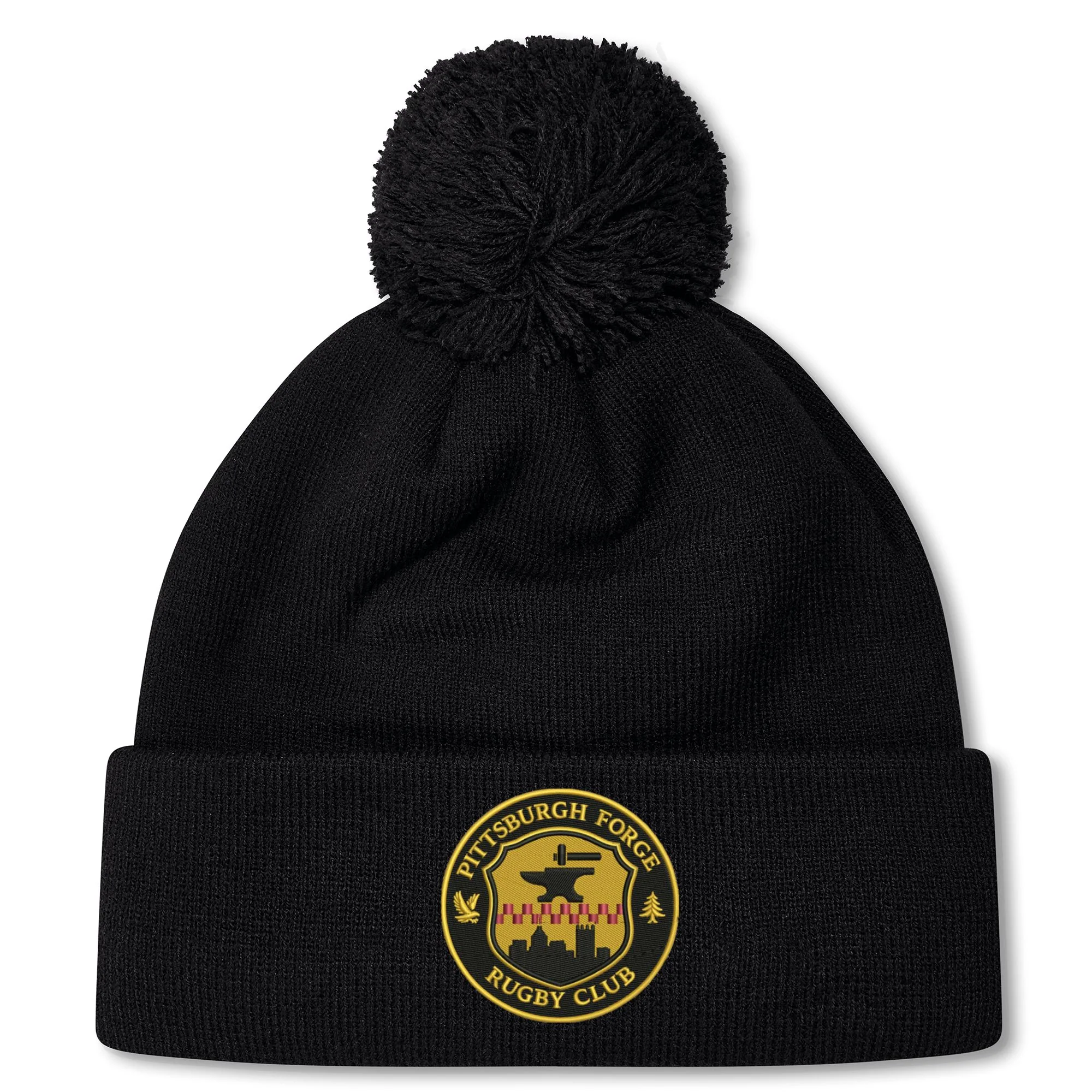 Pittsburgh Forge Pom Pom Beanie by Canterbury