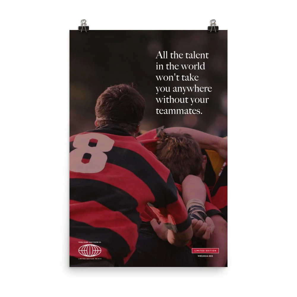Rugby Teammates Poster