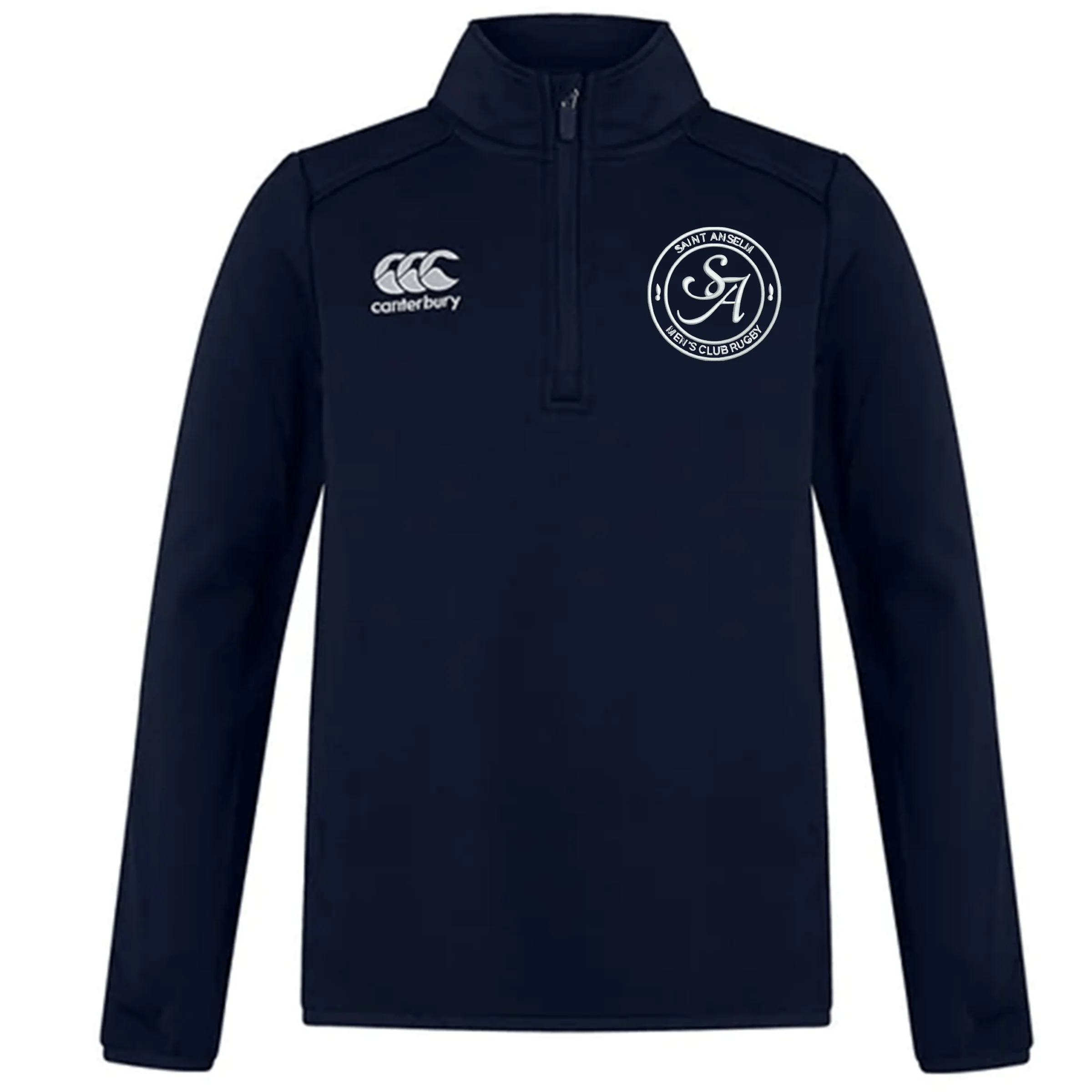 Saint Anselm College Club Rugby Club 1/4 Zip Mid Layer Training Top by Canterbury