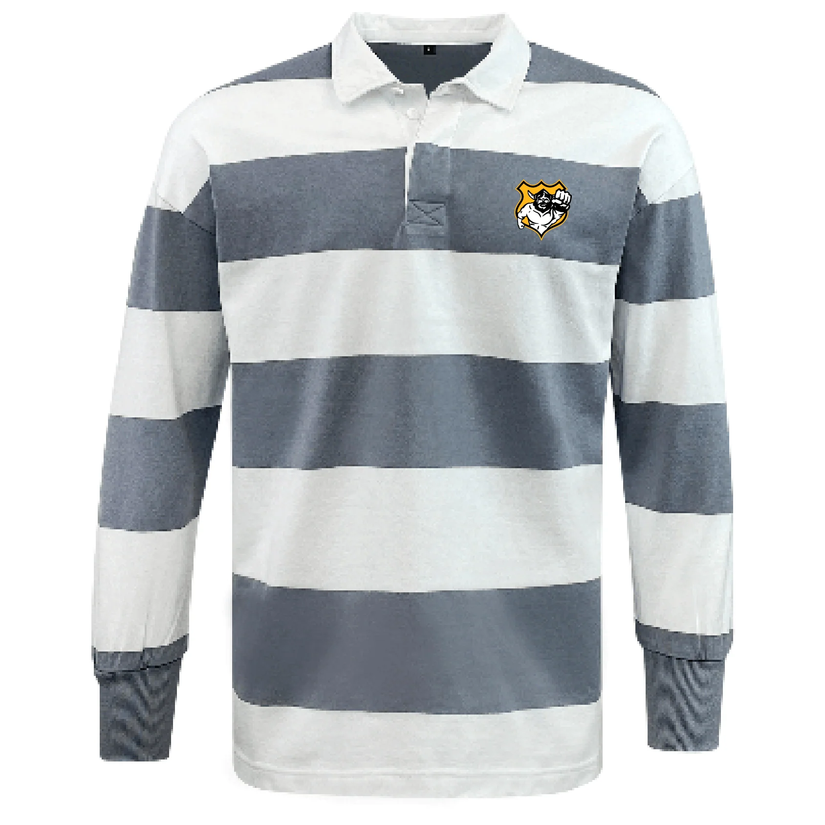 Seattle Vikings Rugby Classic Long Sleeve Hooped Rugby Jersey - Image 2